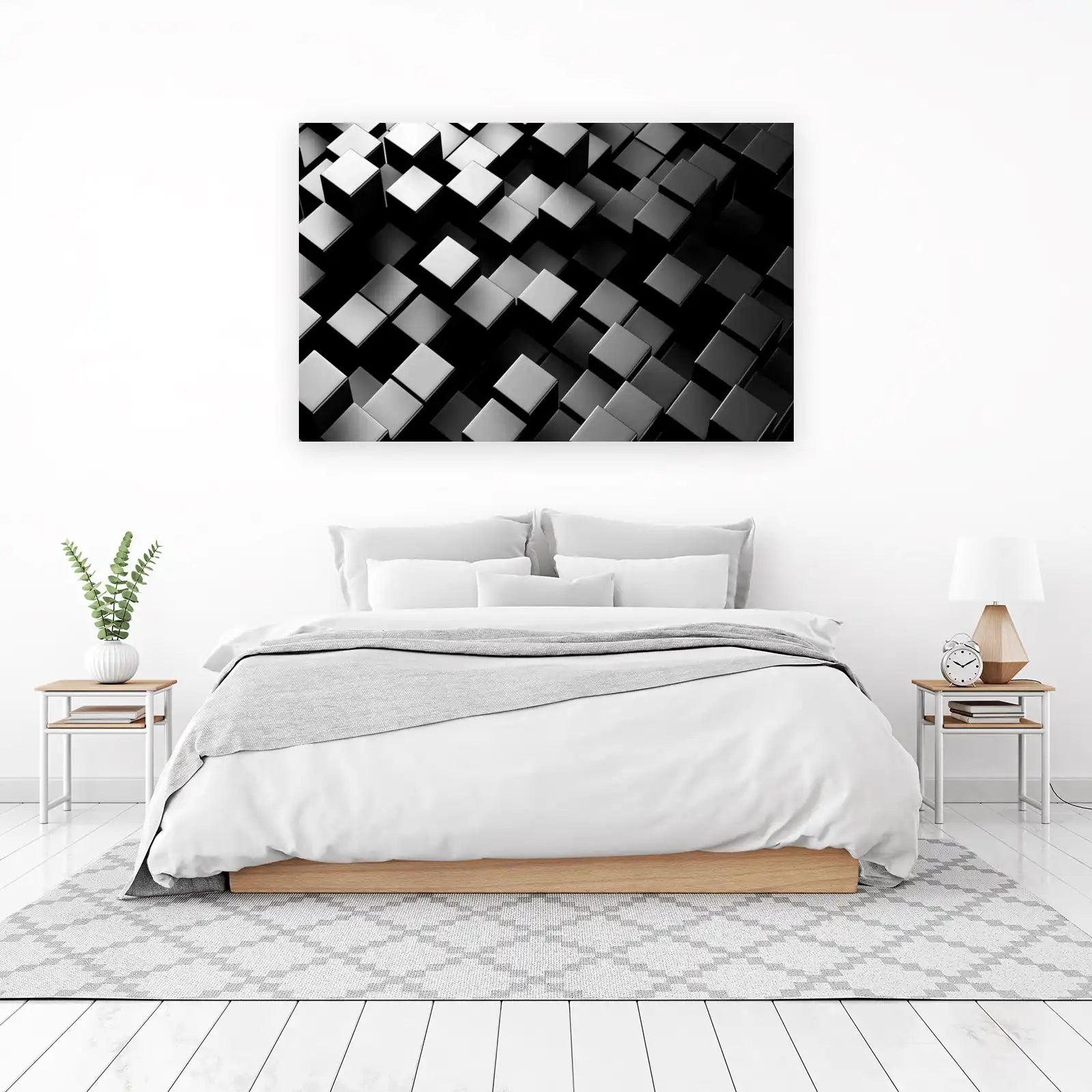 Geometric Cube Abstract Wall Art Wall Art