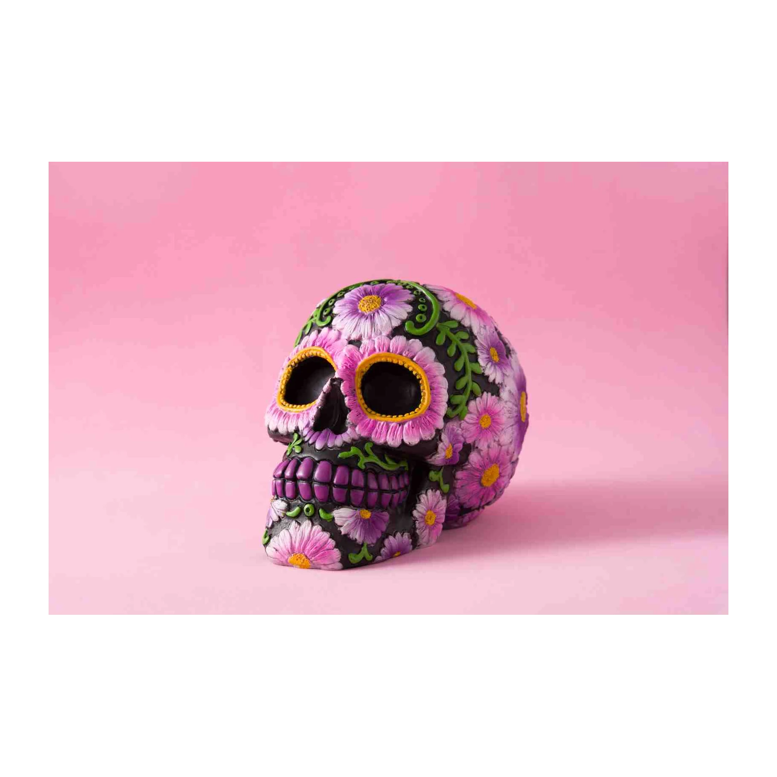 Floral Sugar Skull Art Wall Art