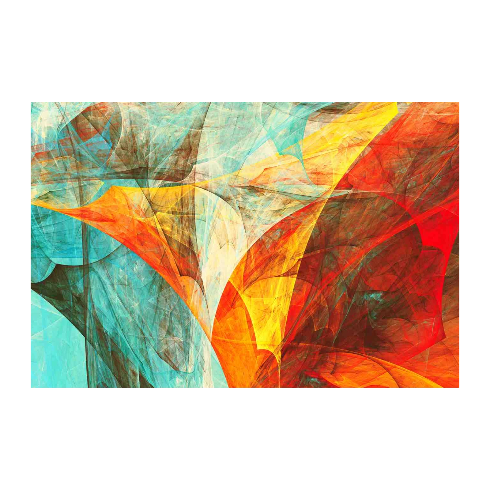 Vibrant Abstract Flow Wall Art