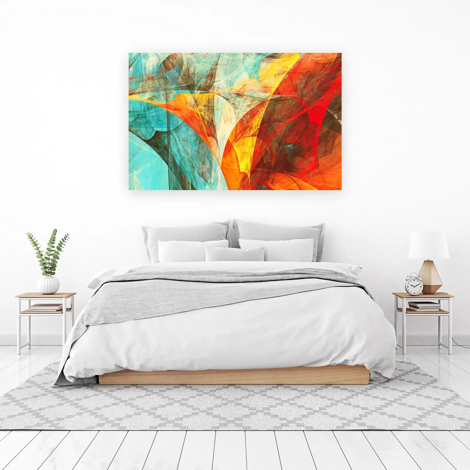 Vibrant Abstract Flow Wall Art