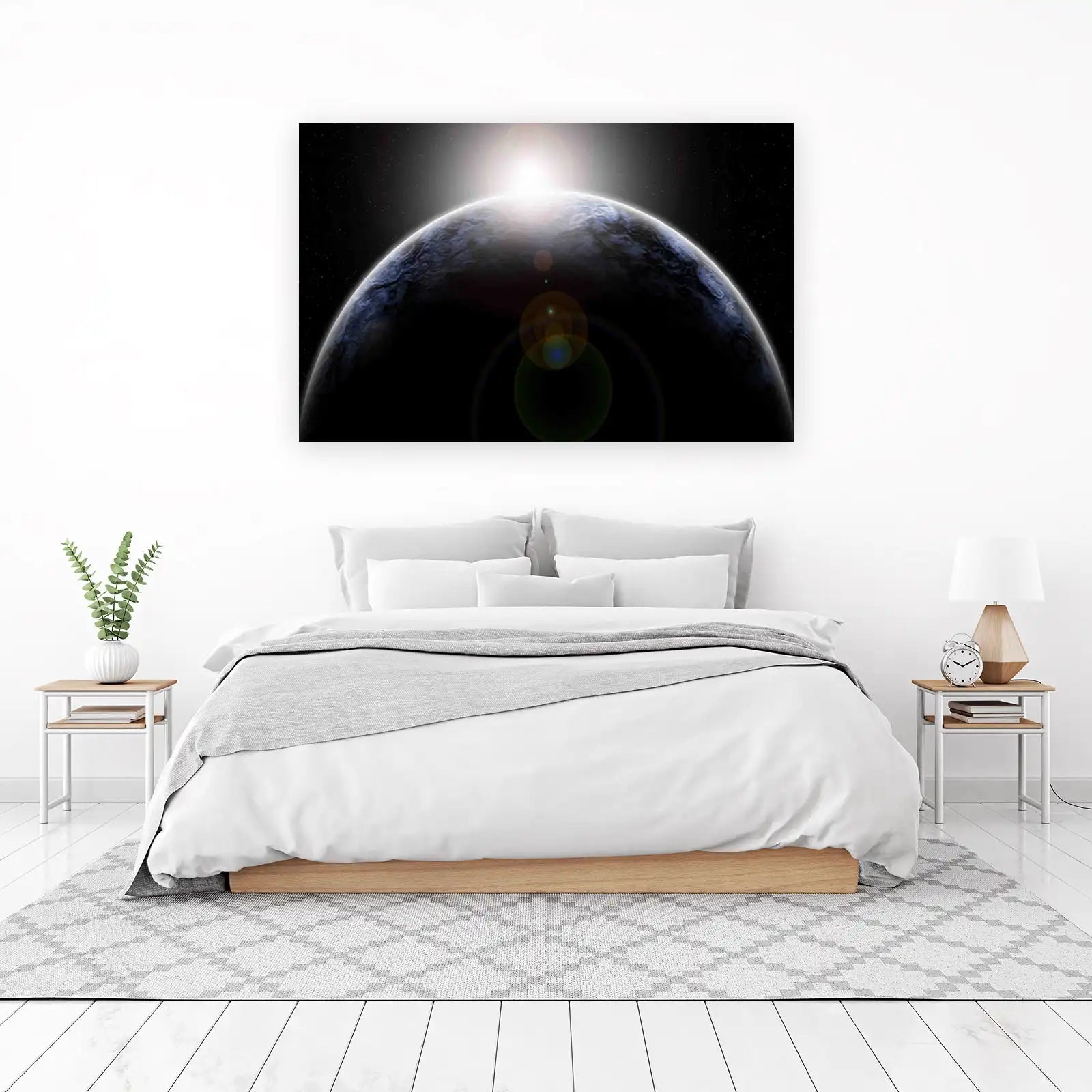 Cosmic Sunrise Planet Wall Art