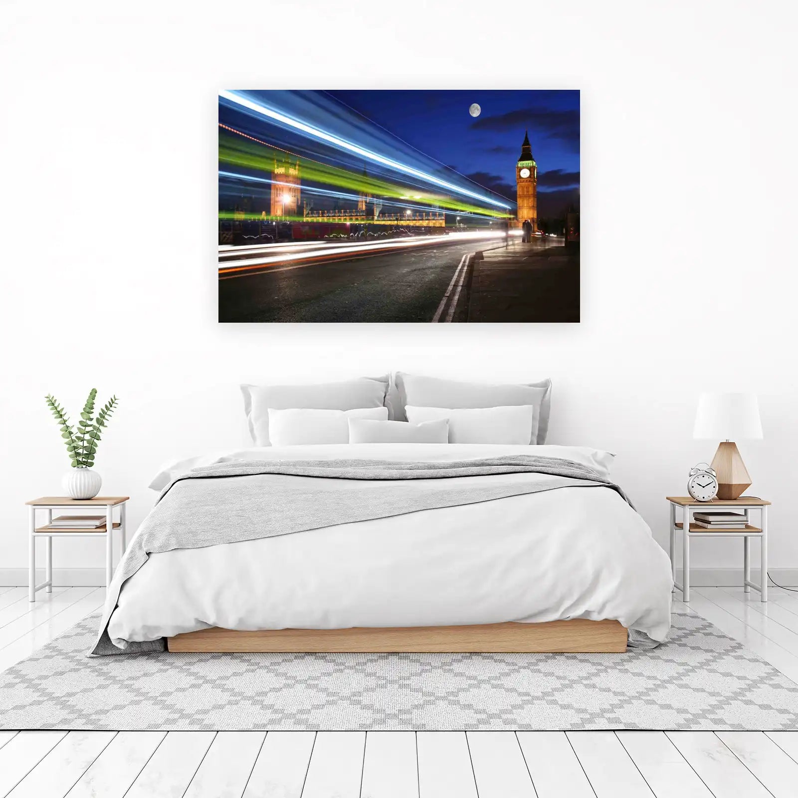 London Big Ben Light Streaks Wall Art