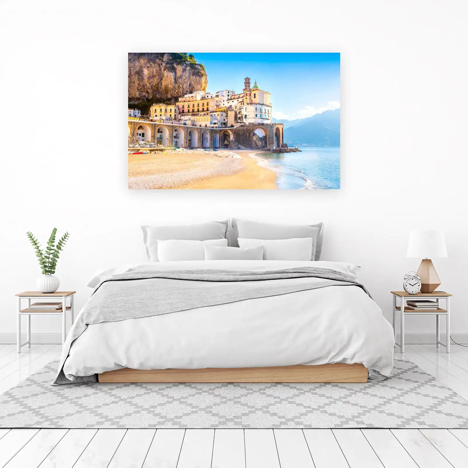Amalfi Coast Beach Town Wall Art
