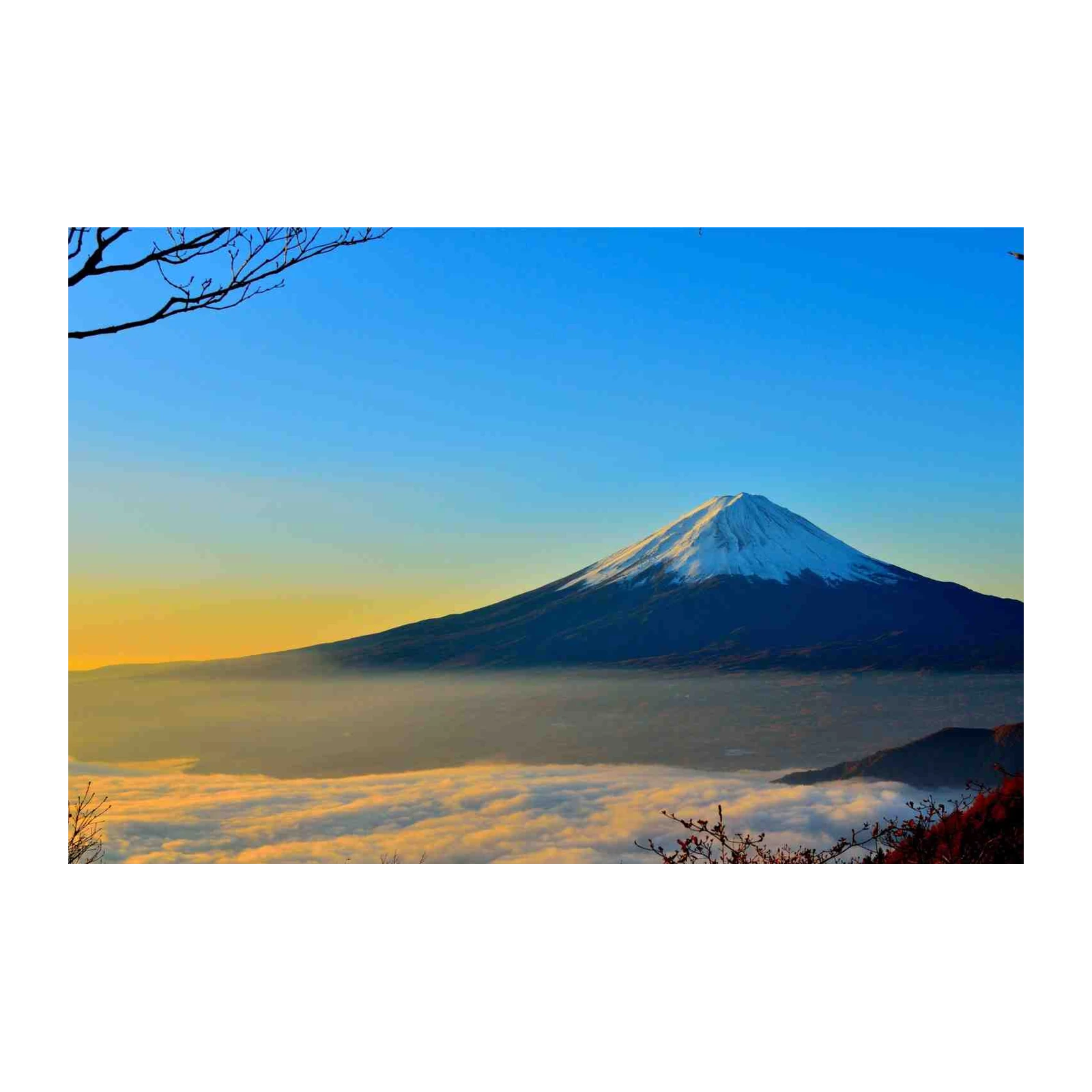 Majestic Fuji Mountain Sunrise Wall Art