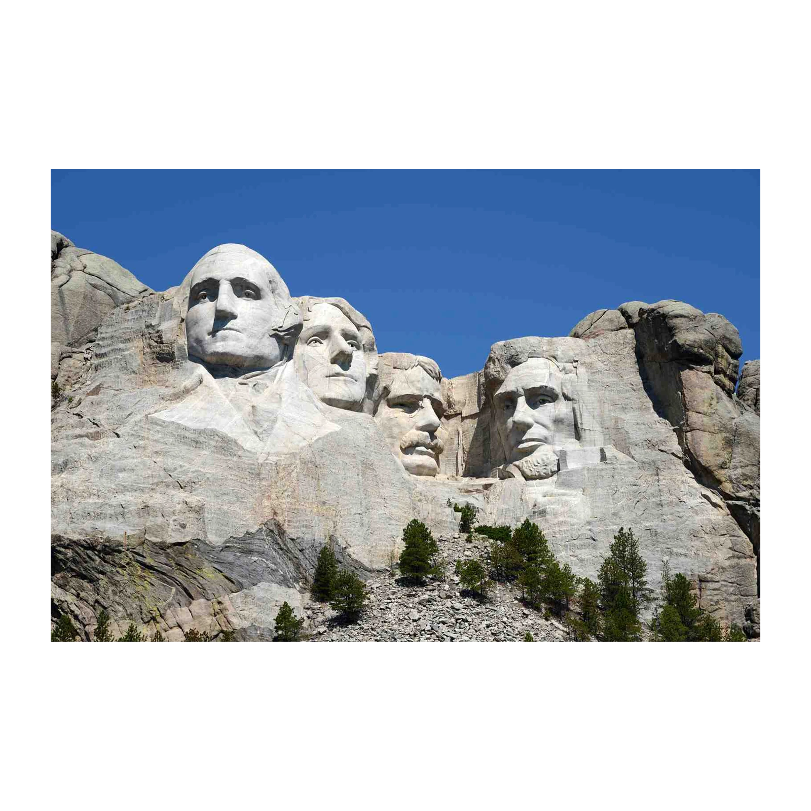 Iconic Mount Rushmore Presidential Faces Wall Art