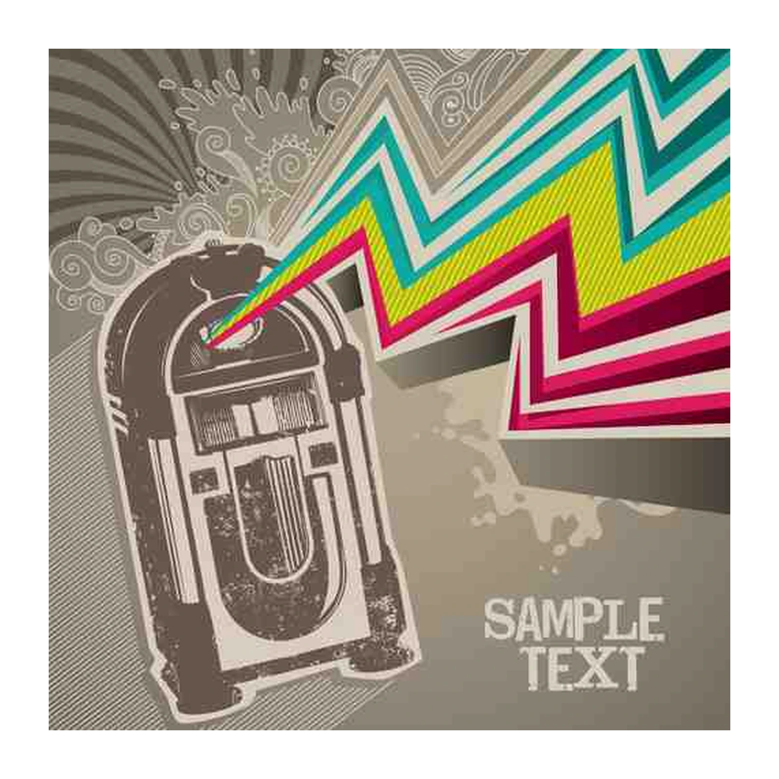 Retro Jukebox Pop Art Wall Art
