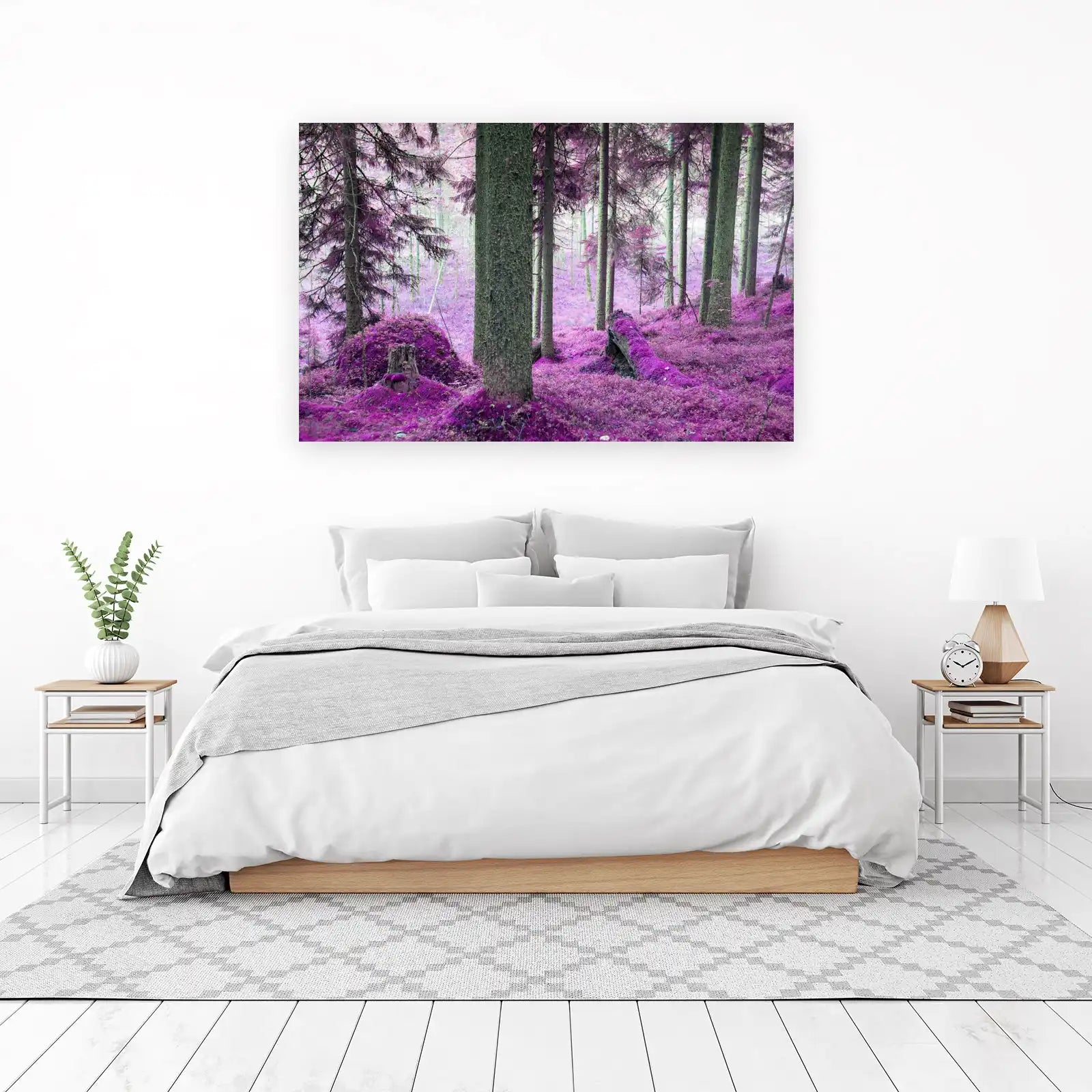 Enchanted Purple Forest Wall Art Wall Art