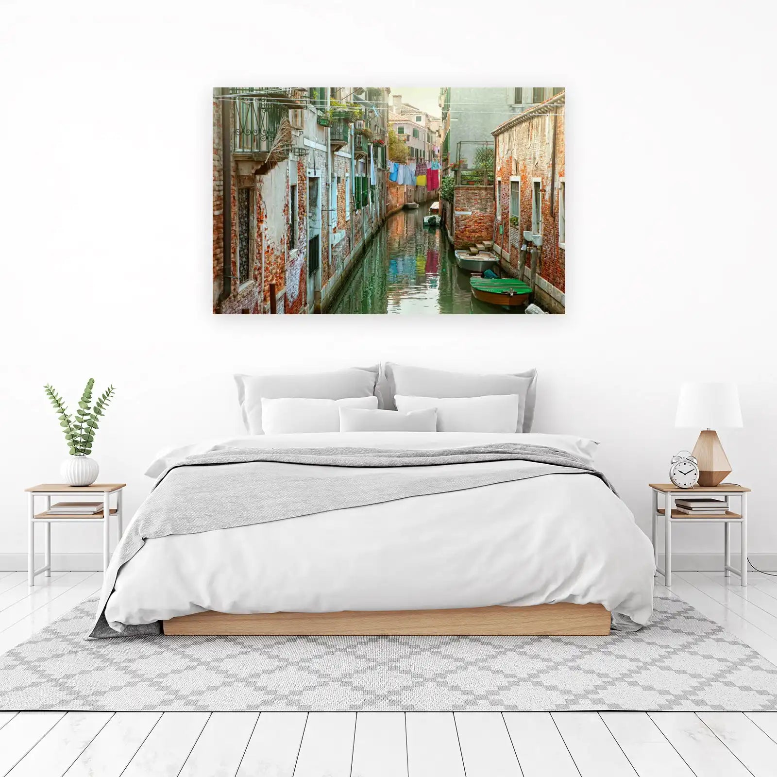 Venice Canal Laundry & Gondolas Wall Art