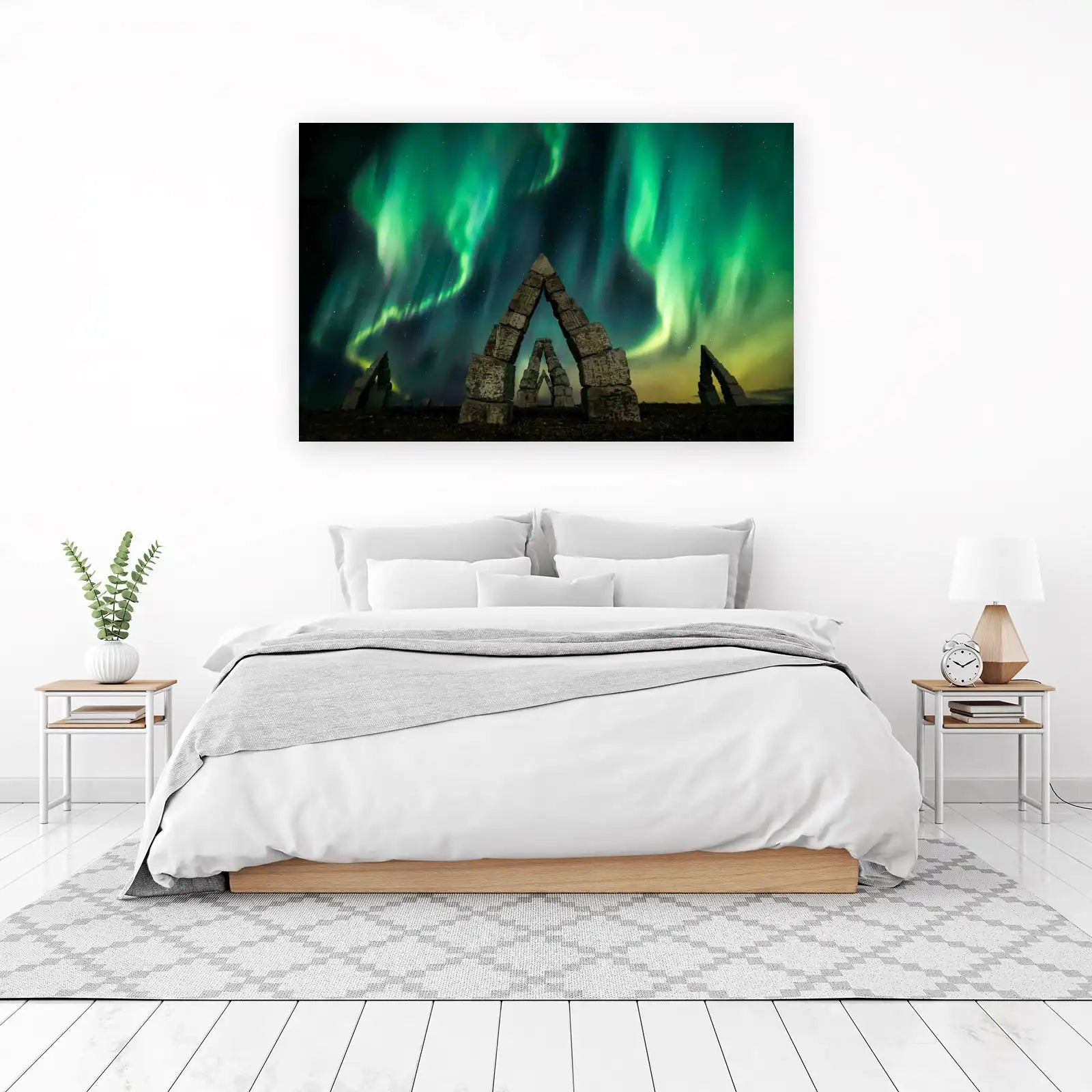 Aurora Borealis Stone Arches Wall Art