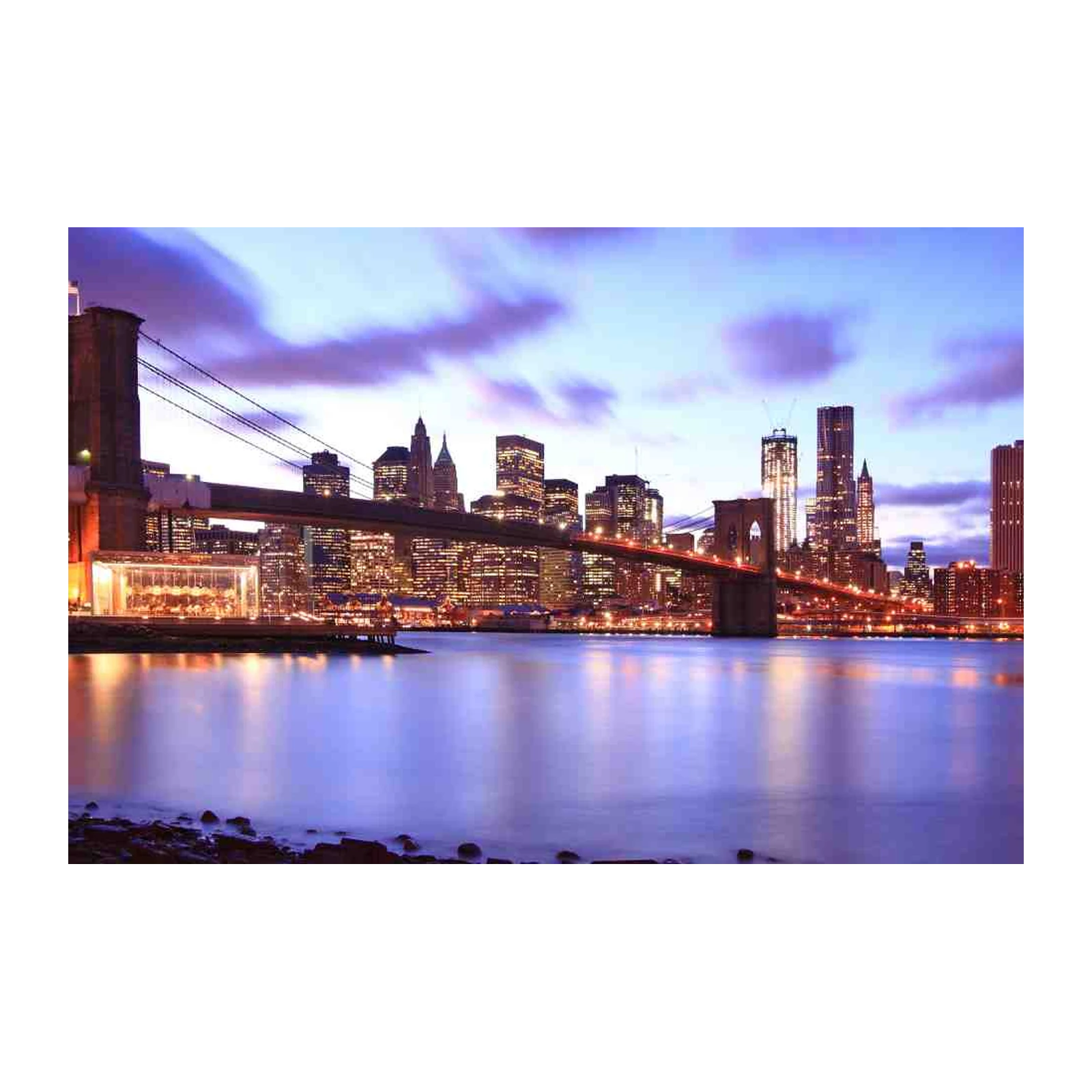 New York Skyline Brooklyn Bridge Wall Art