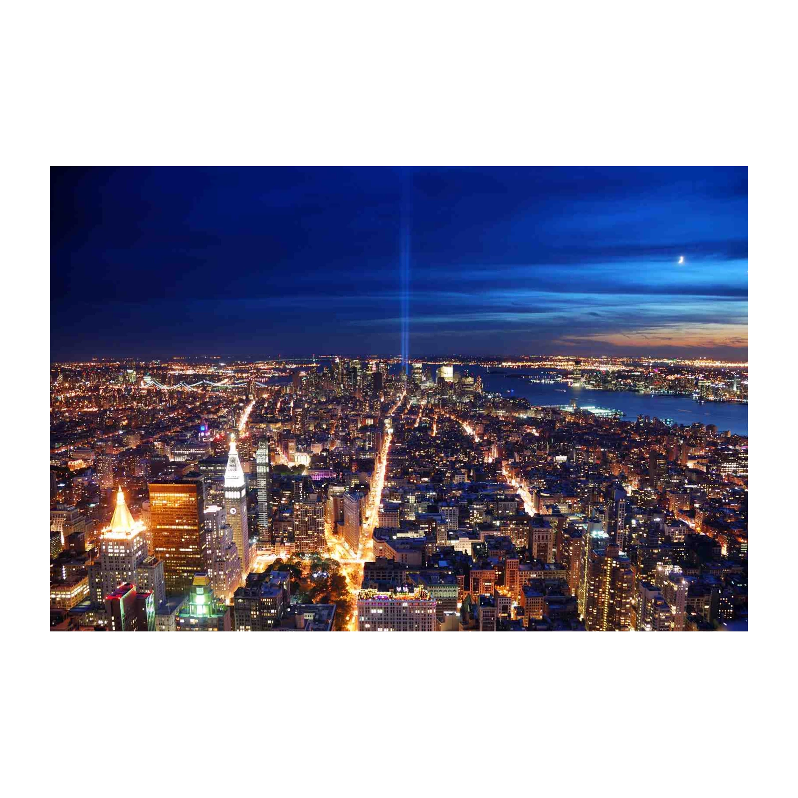 New York Skyline at Night Wall Art
