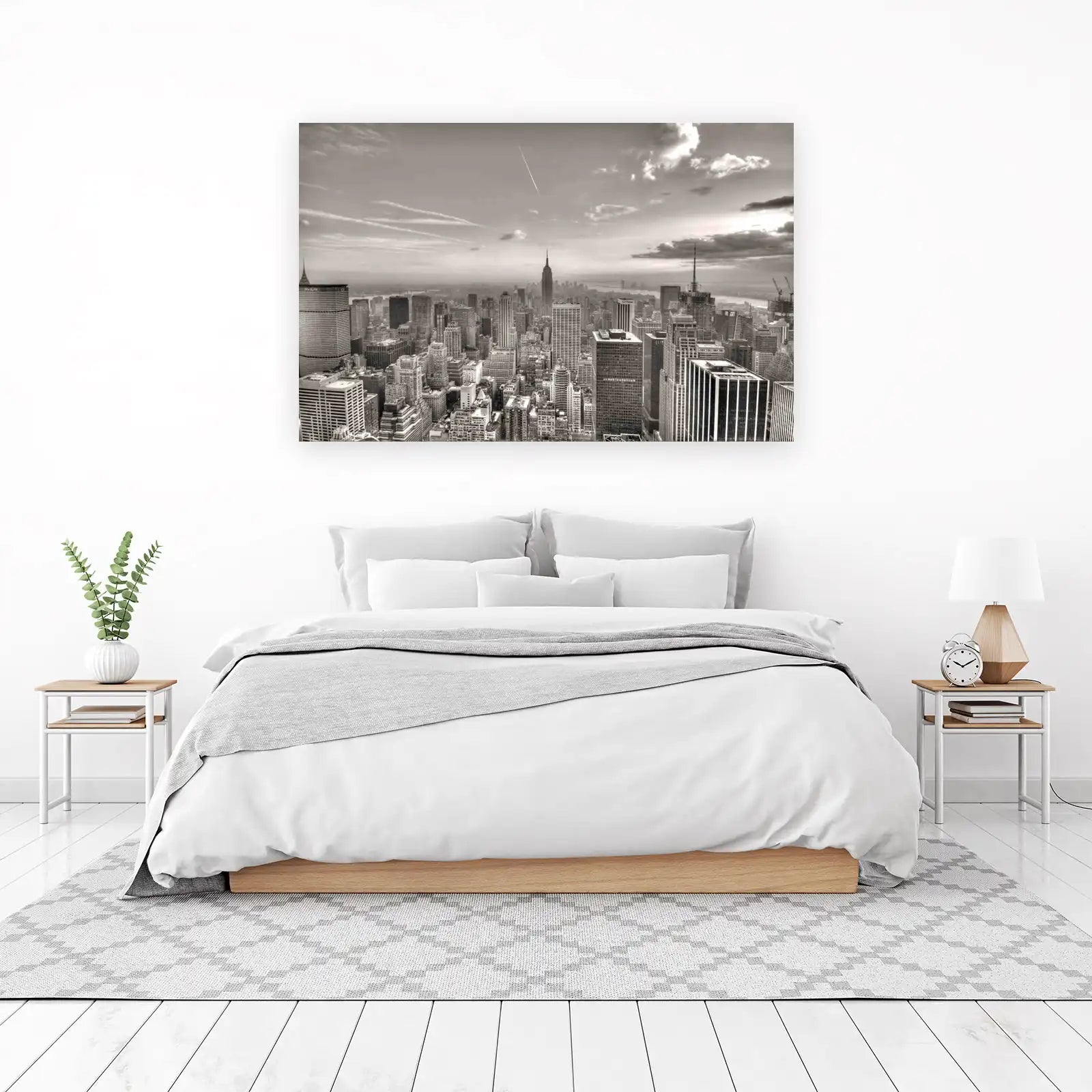 Empire State Building NYC Skyline Black & White Wall Art