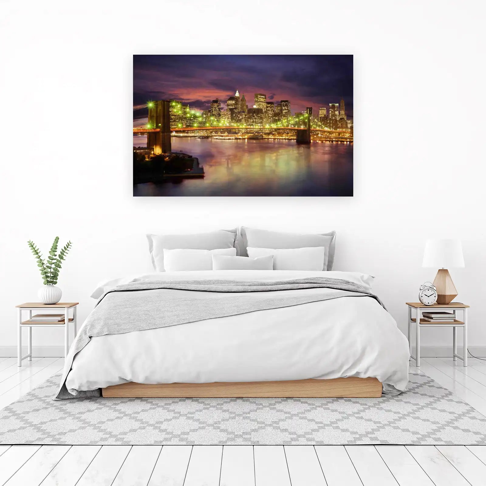 New York City Skyline Brooklyn Bridge Wall Art