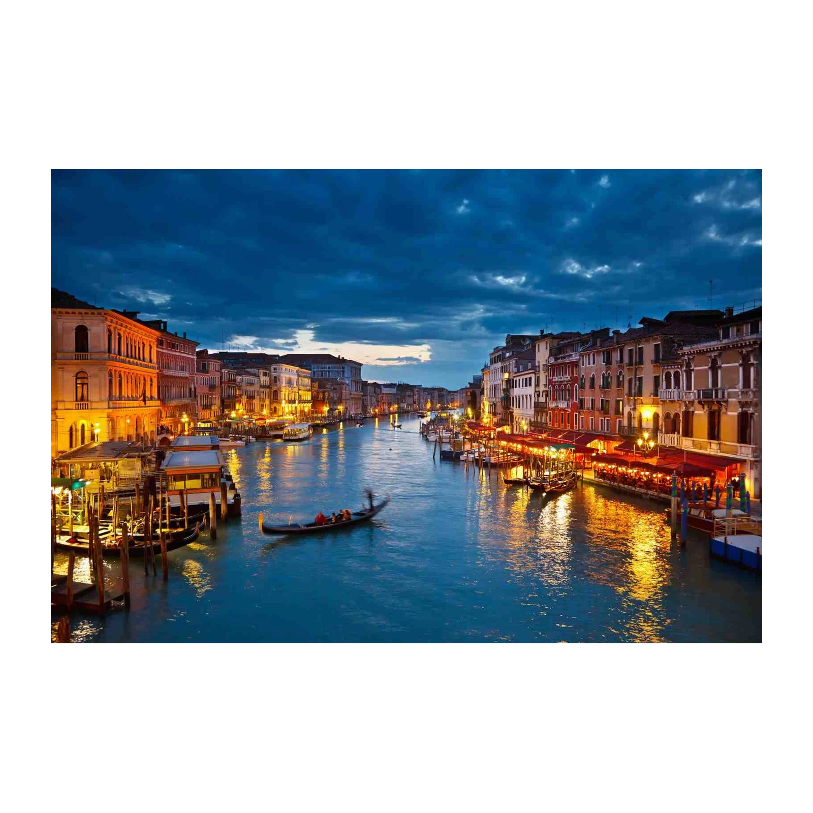 Venice Grand Canal Gondola Evening Wall Art