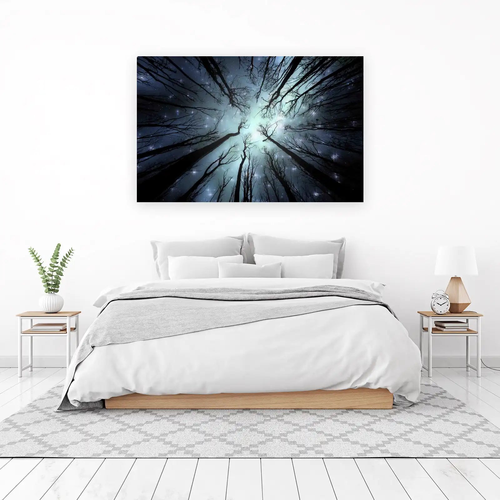 Mystical Starry Forest Canopy Wall Art
