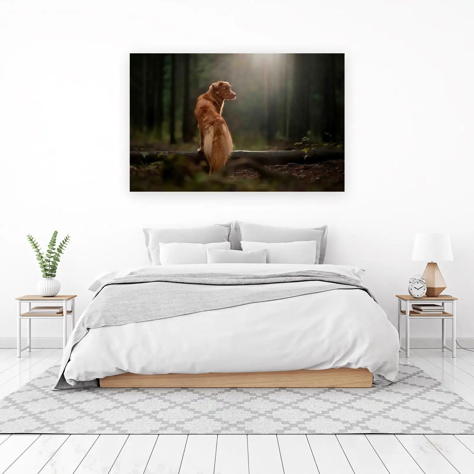 Golden Retriever Forest Serenity Wall Art