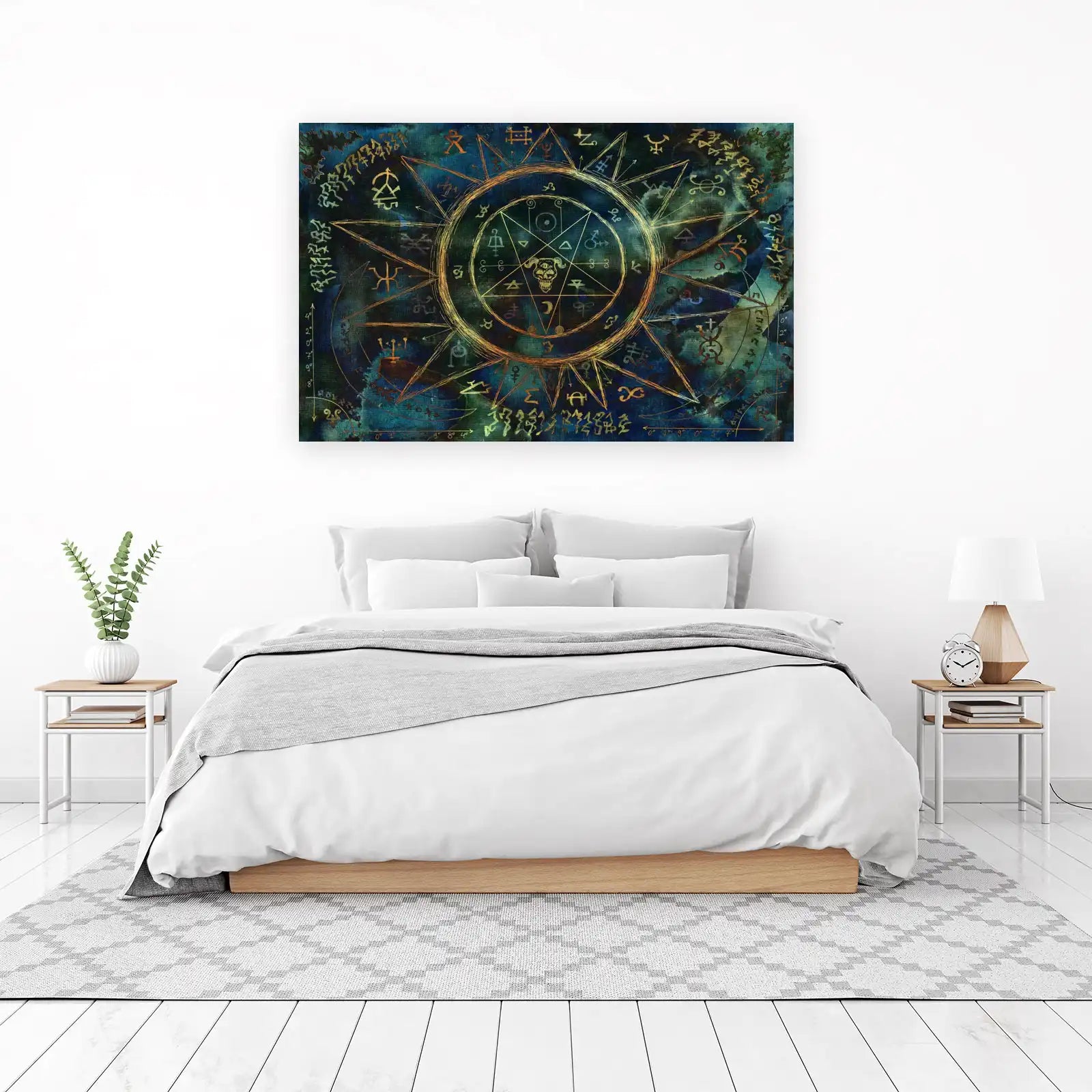 Mystical Occult Sigil Star Circle Wall Art