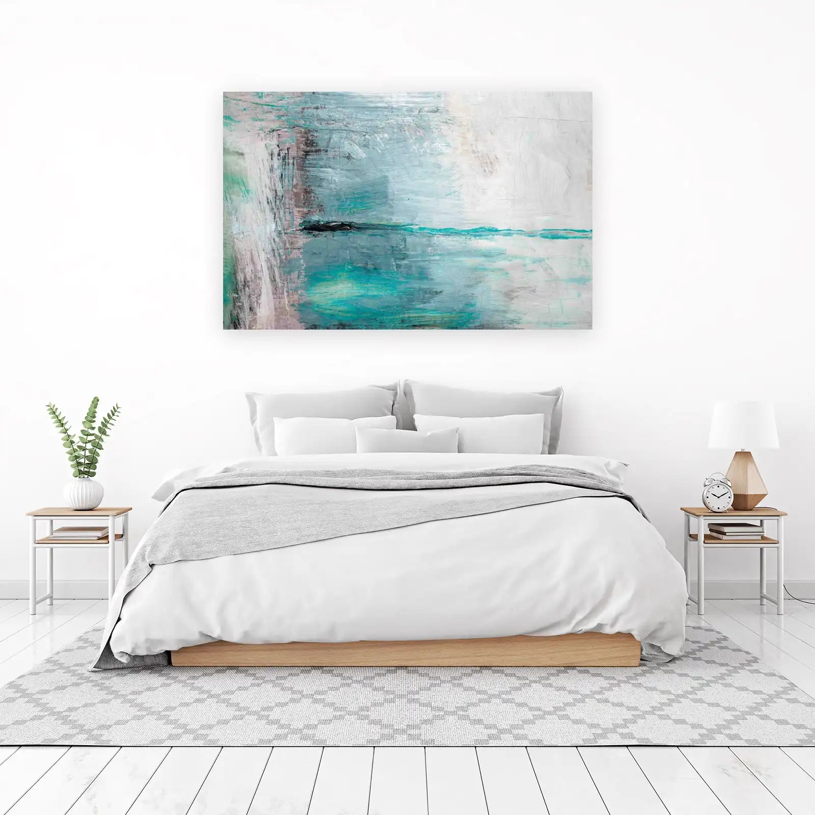Abstract Coastal Horizon Wall Art