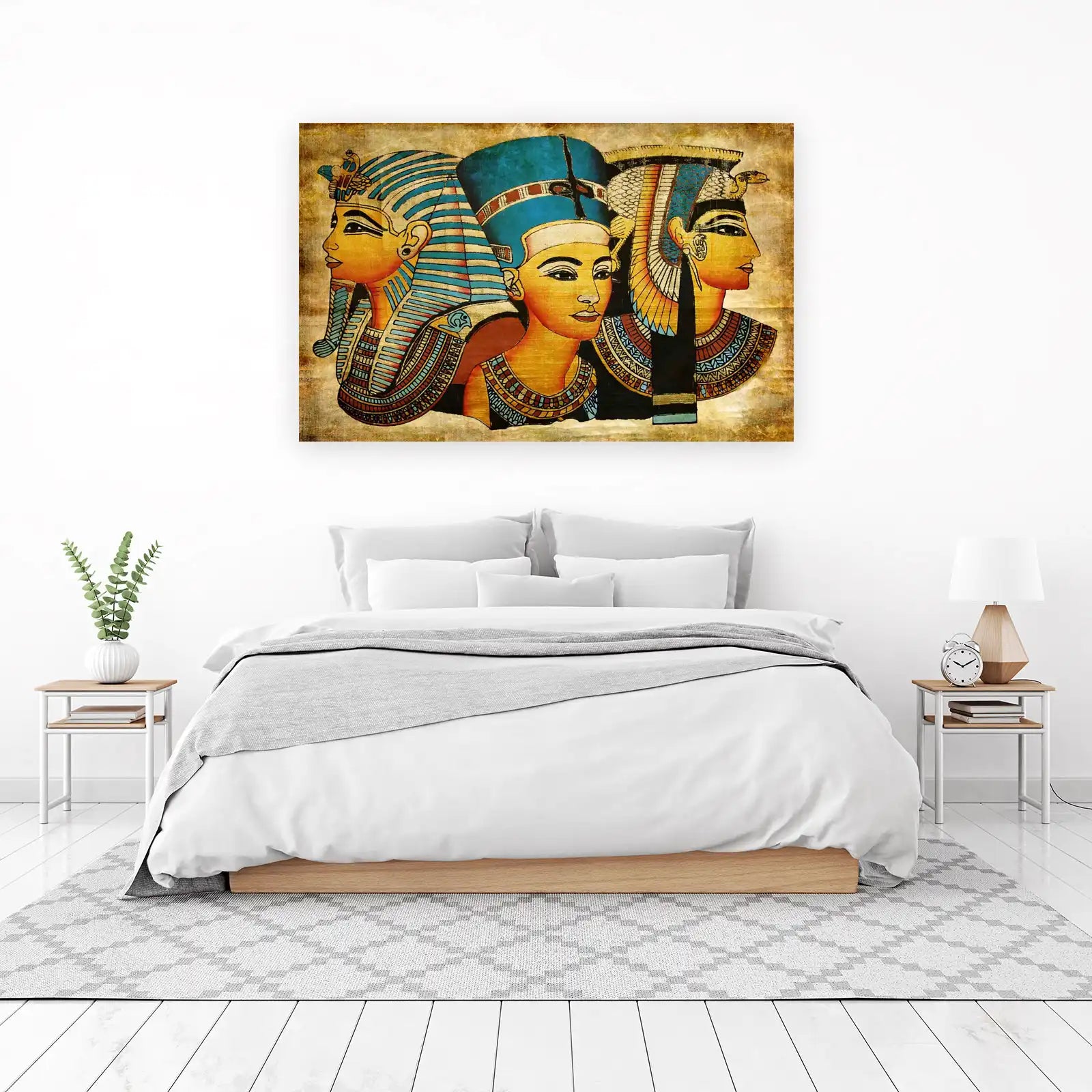 Ancient Egyptian Pharaohs & Queen Nefertiti Wall Art