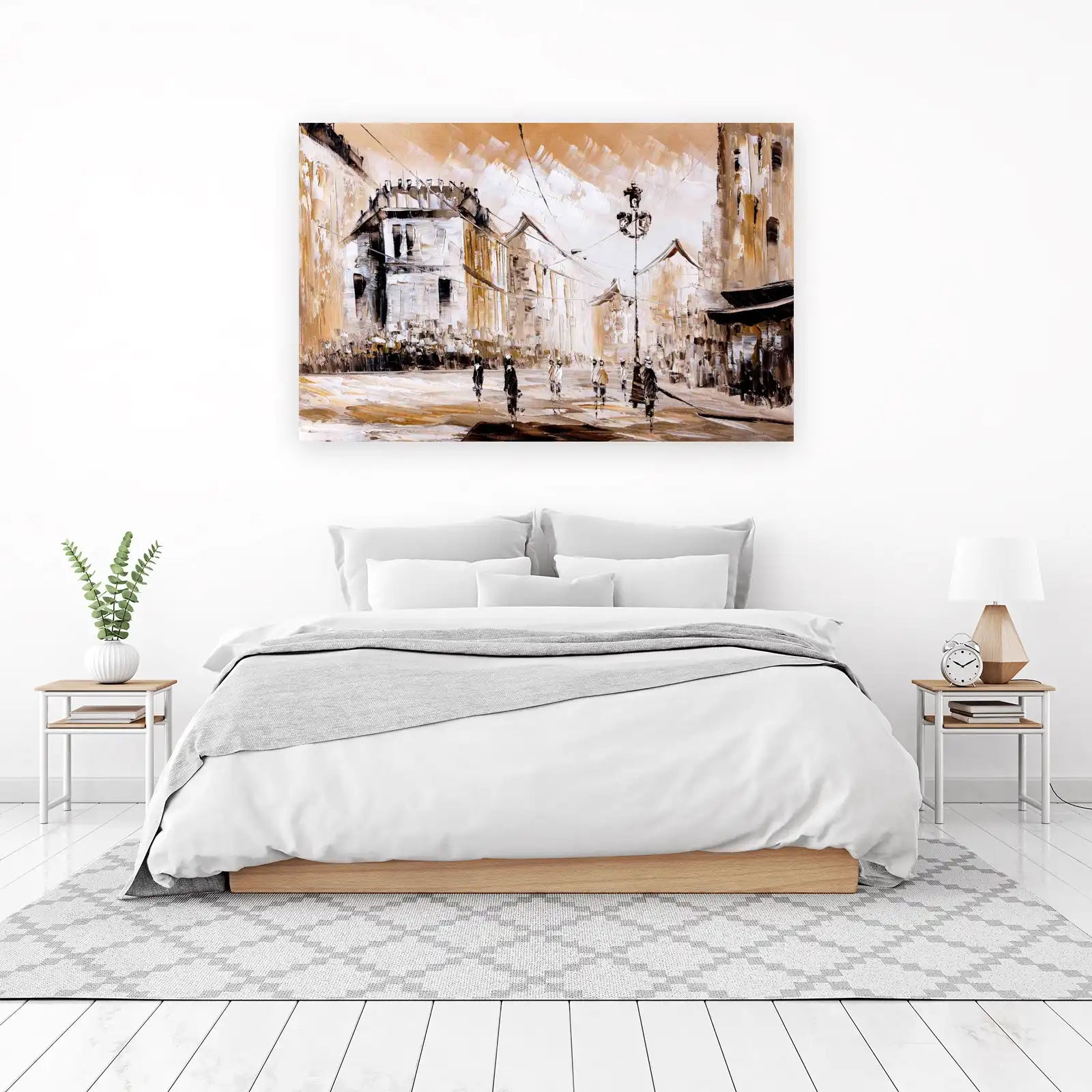 Impressionist Cityscape Textured Wall Art