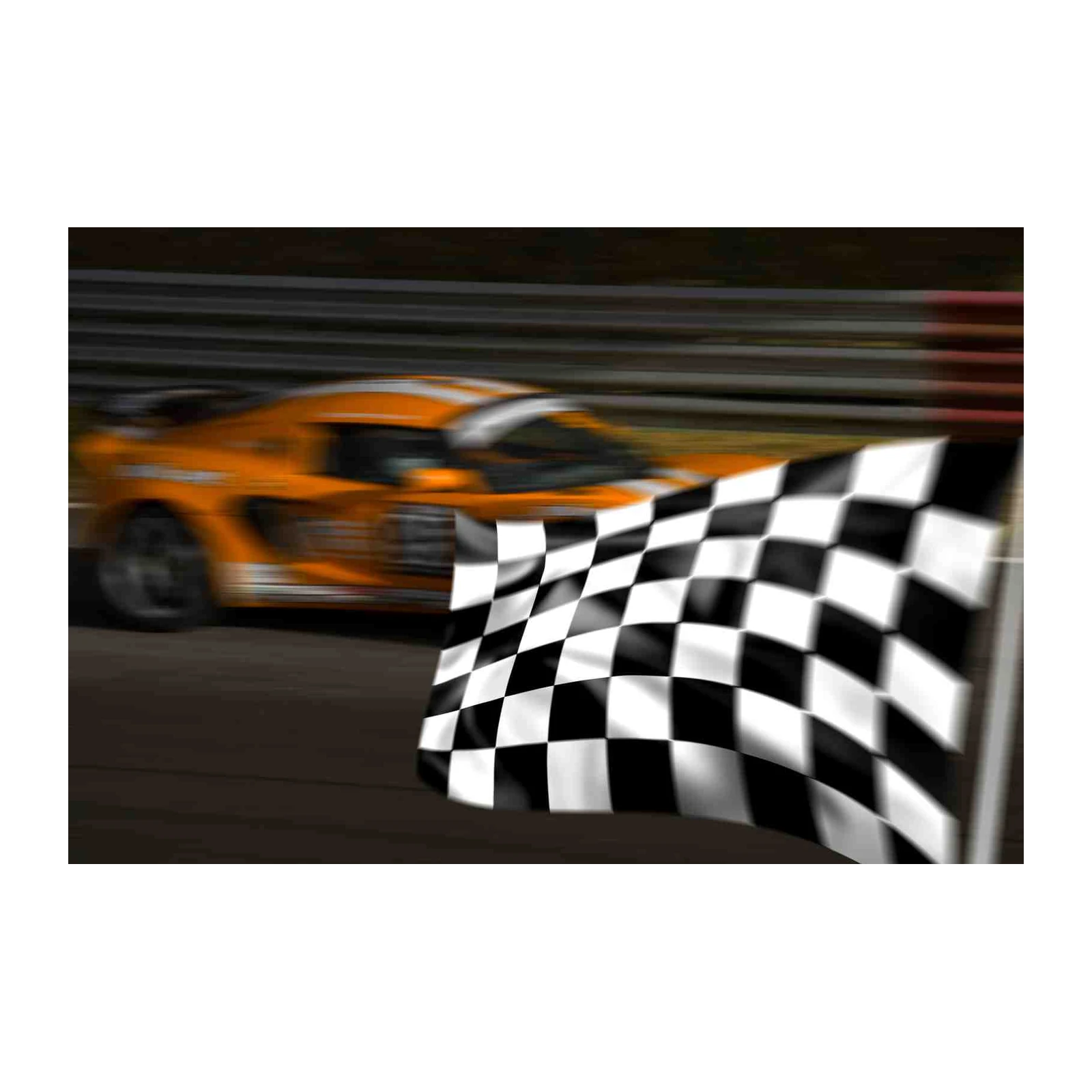 Dynamic Racing Finish Line Wall Art