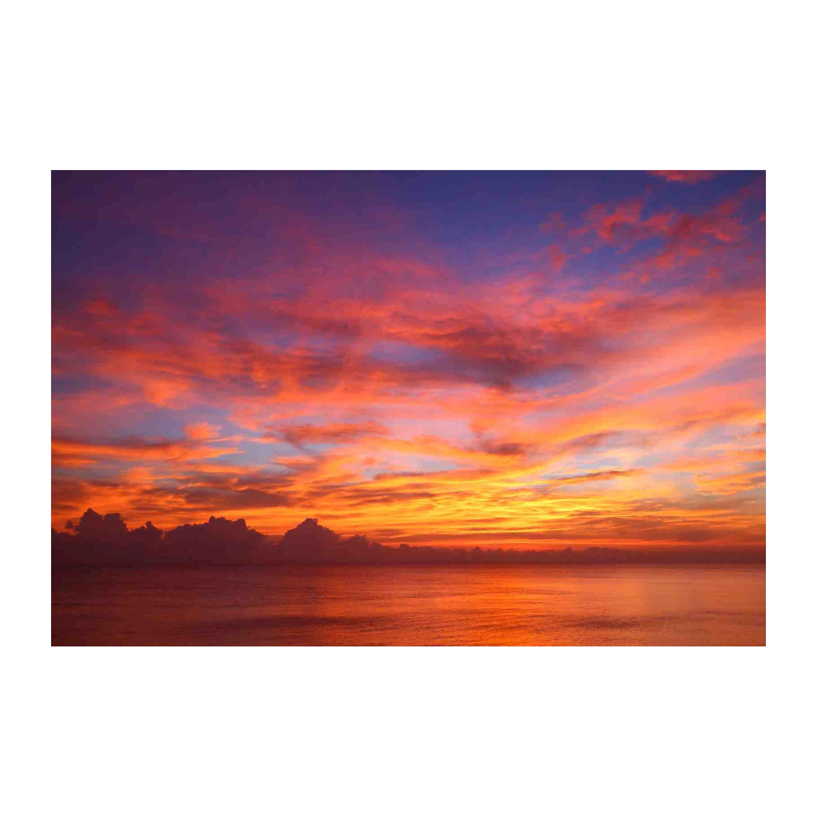 Vibrant Sunset Ocean Wall Art