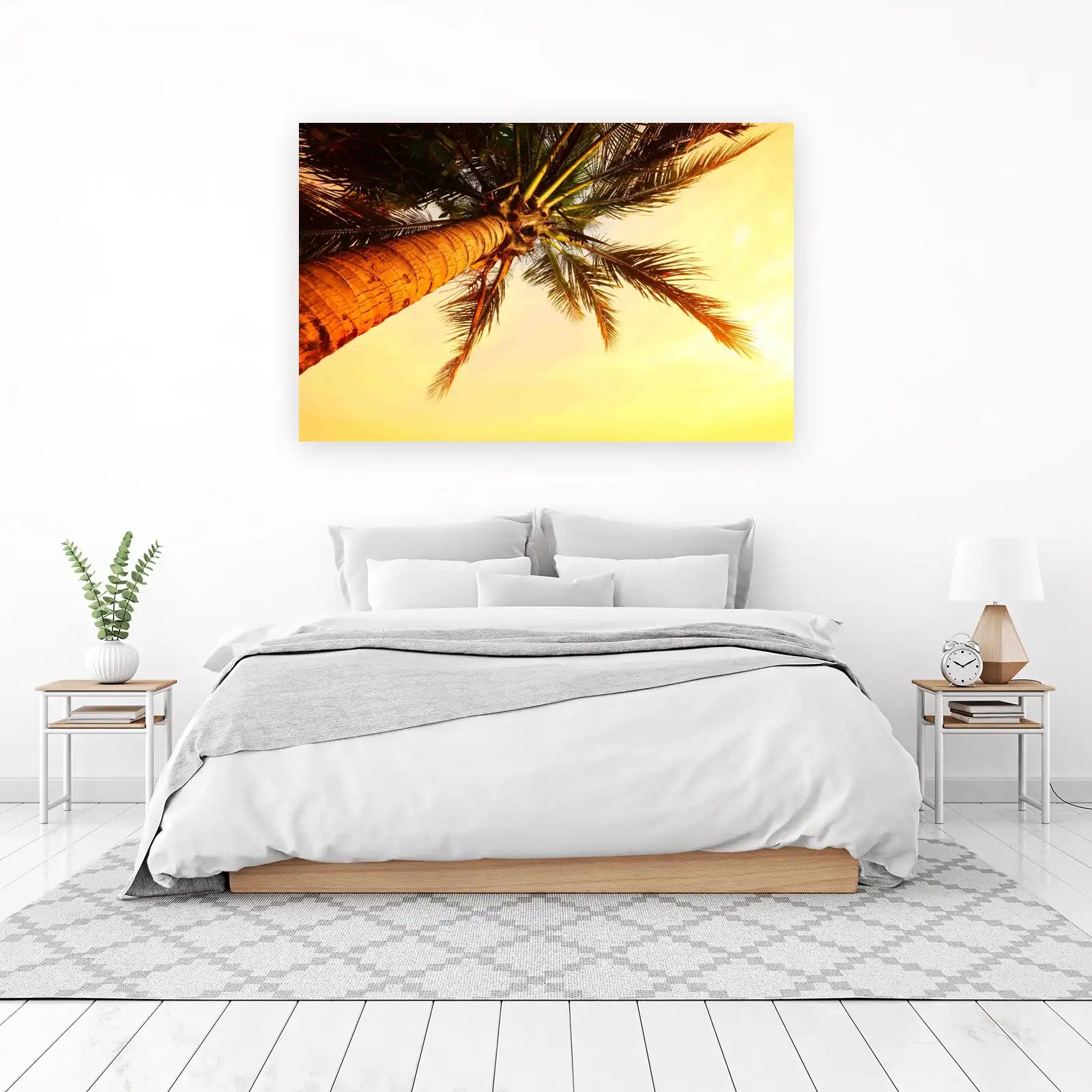 Tropical Sunset Palm Tree Wall Art