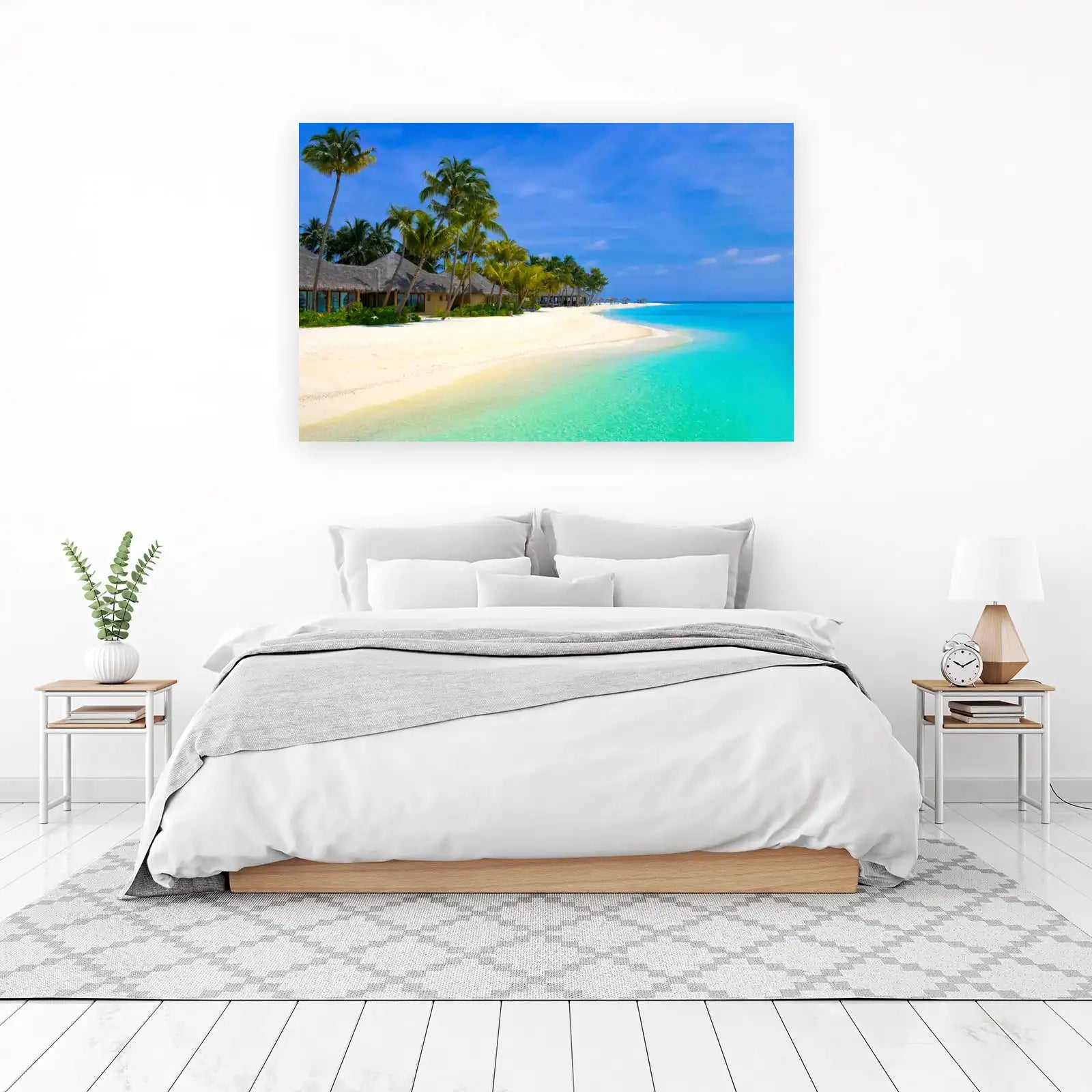 Tropical Paradise Beach Landscape Wall Art