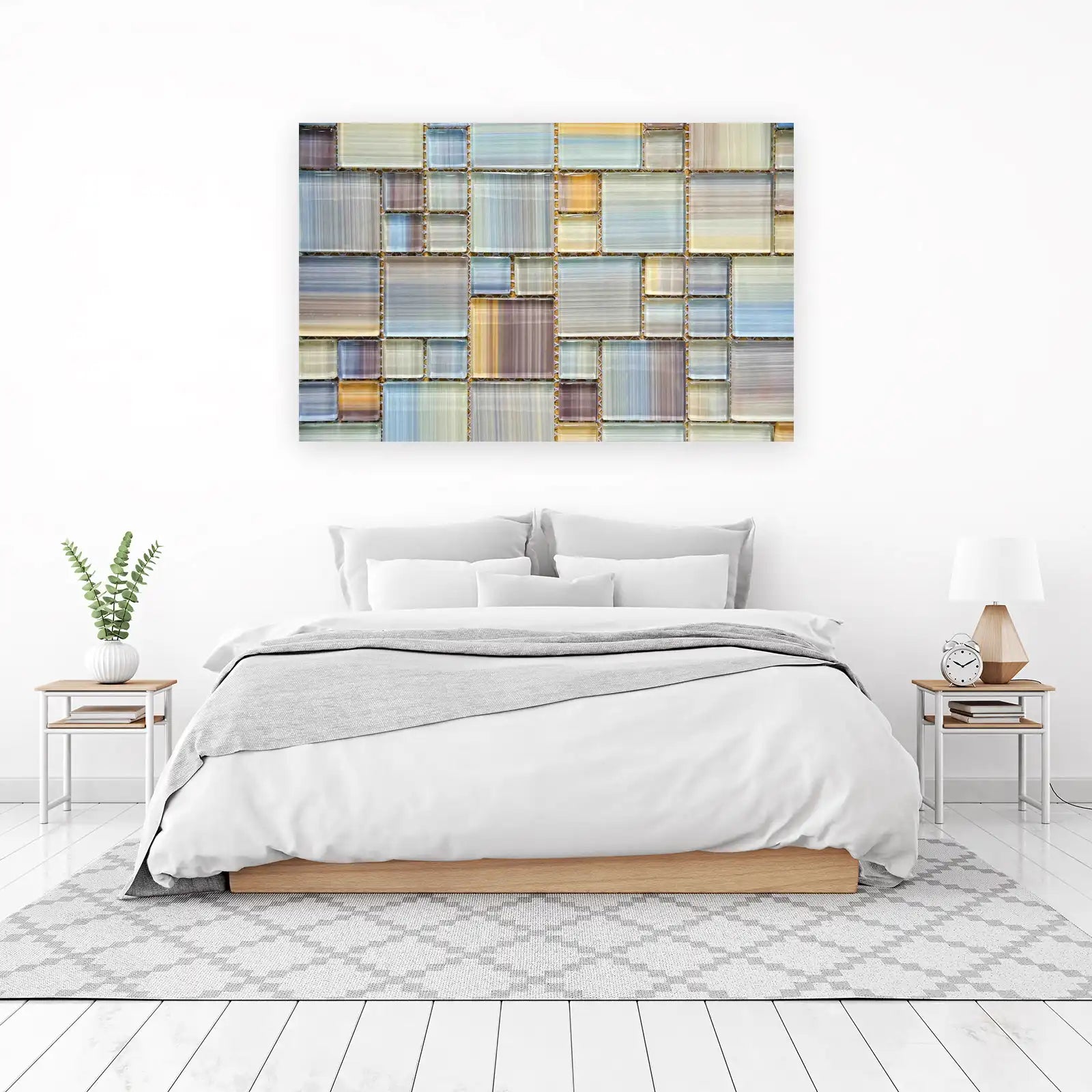 Modern Gradient Mosaic Wall Art