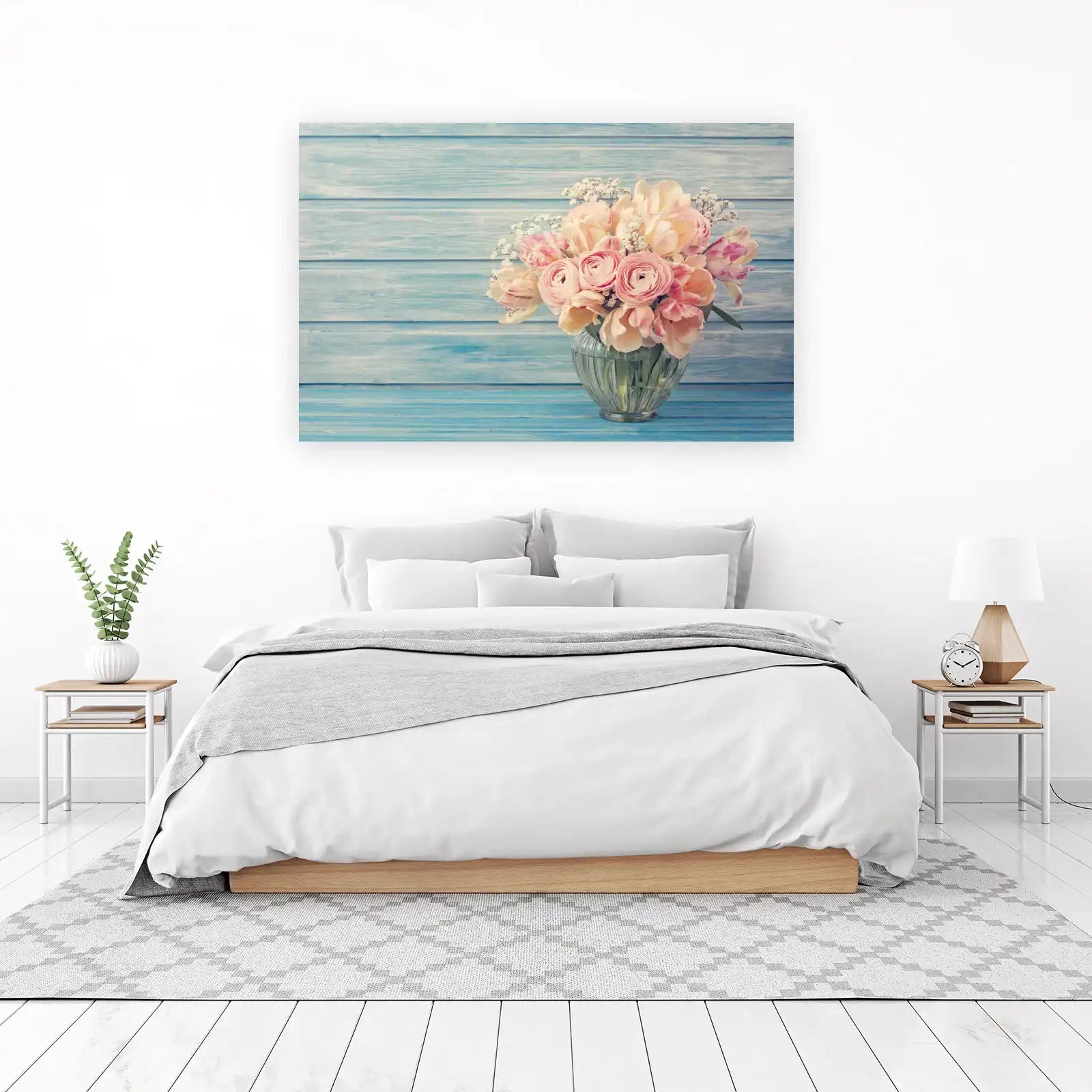 Pastel Floral Elegance Wall Art
