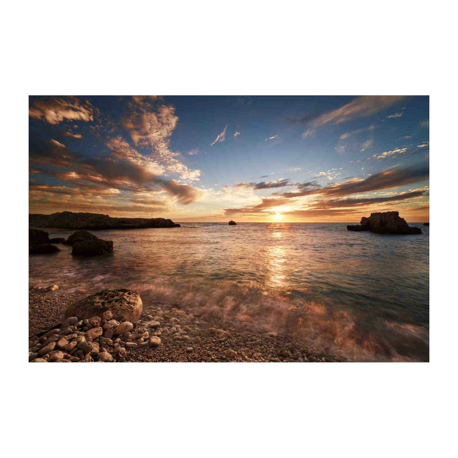 Sunset Coastal Serenity Wall Art