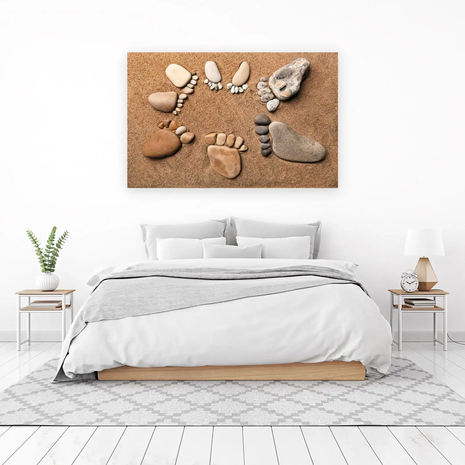 Nature's Footprints Beach Art Wall Art