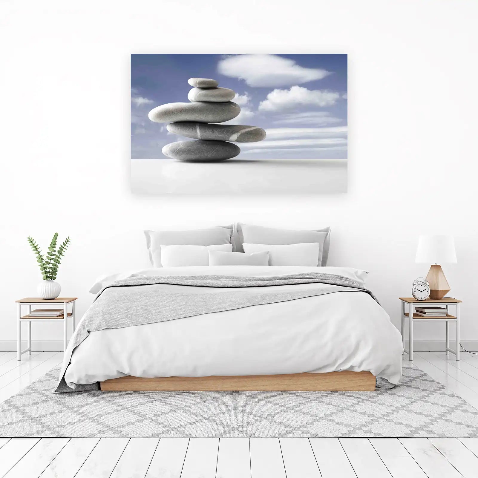 Zen Balance Stone Stack Wall Art