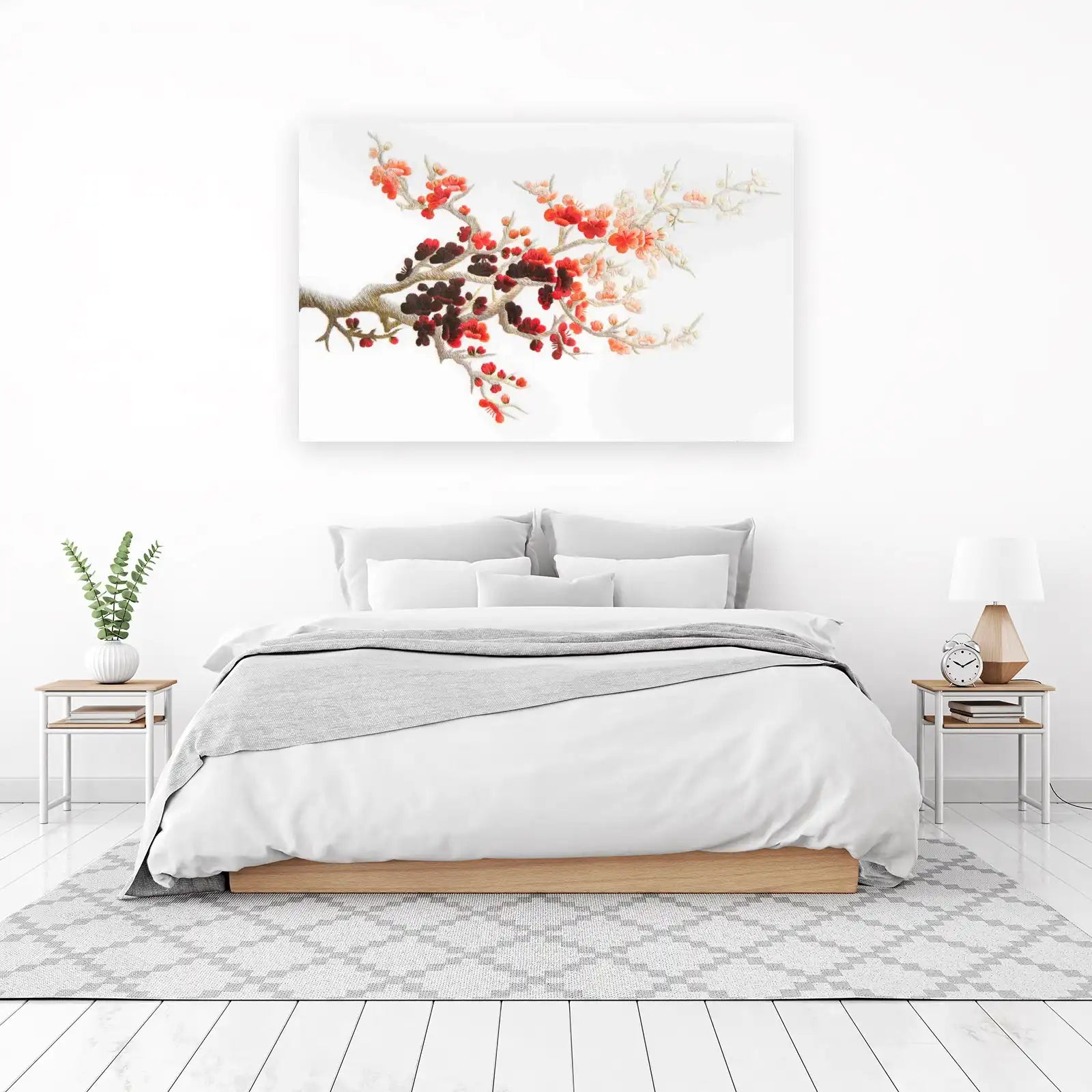 Elegant Cherry Blossom Branch Wall Art