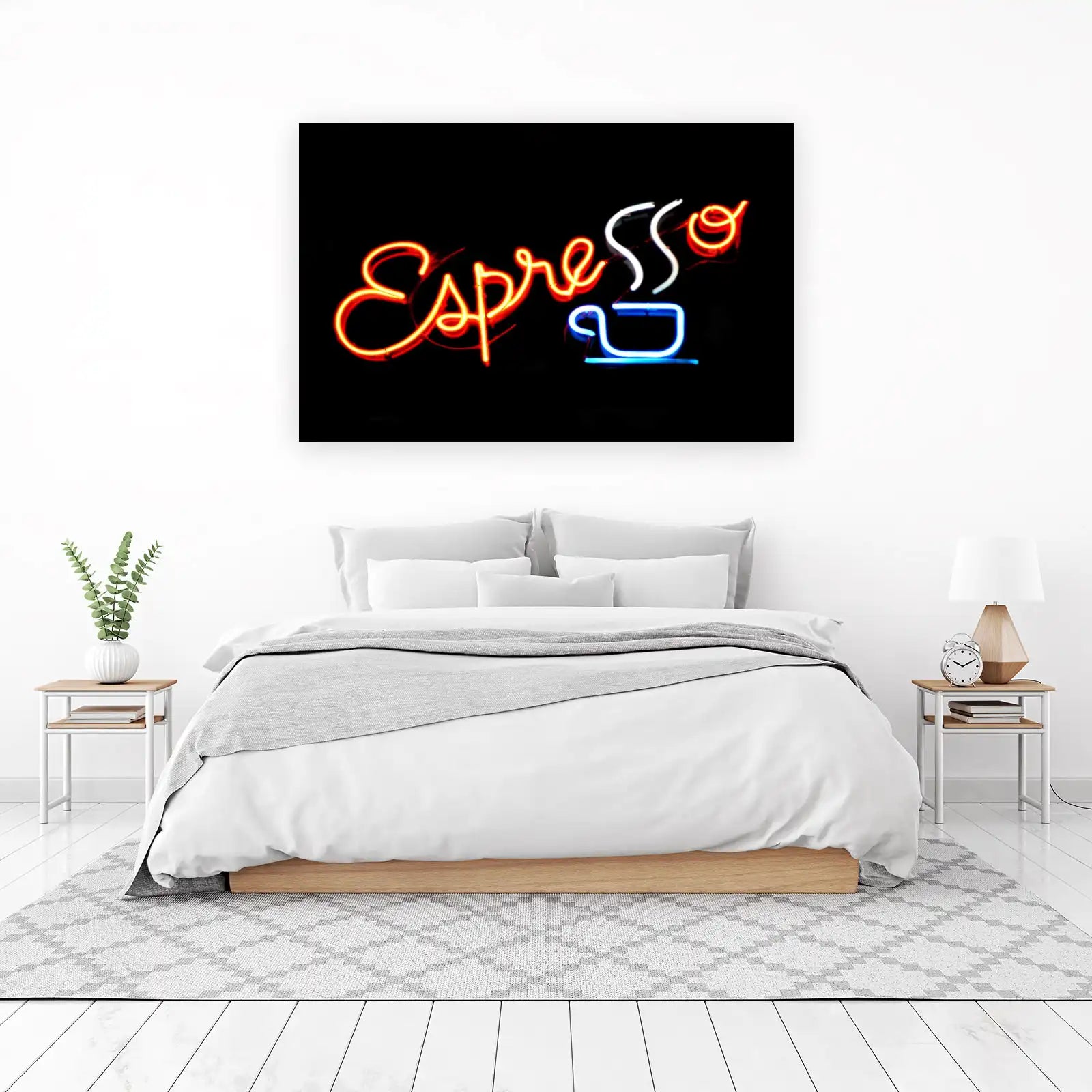 Retro Espresso Neon Sign Wall Art