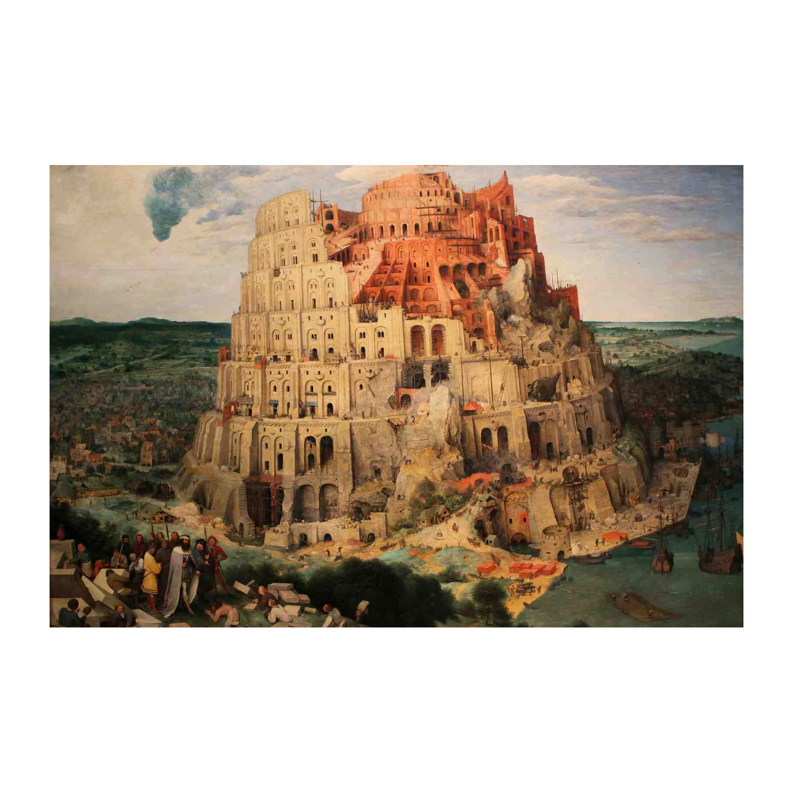 Iconic Tower of Babel Landscape Wall Art