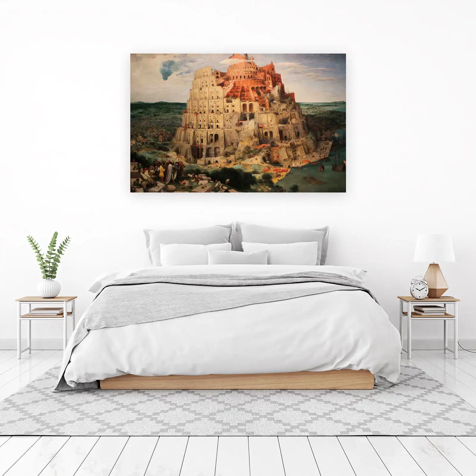 Iconic Tower of Babel Landscape Wall Art