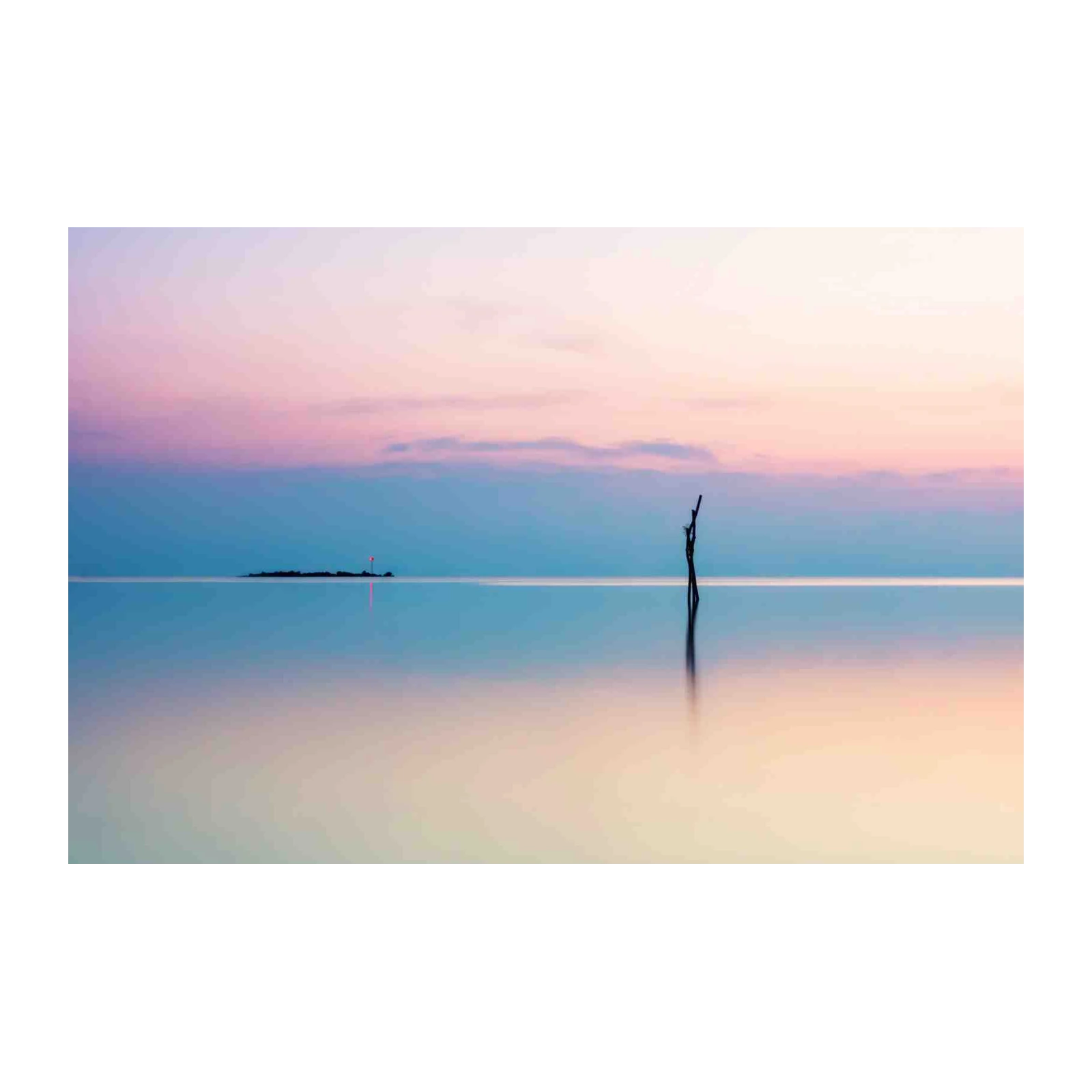 Serene Sunset Horizon Landscape Wall Art