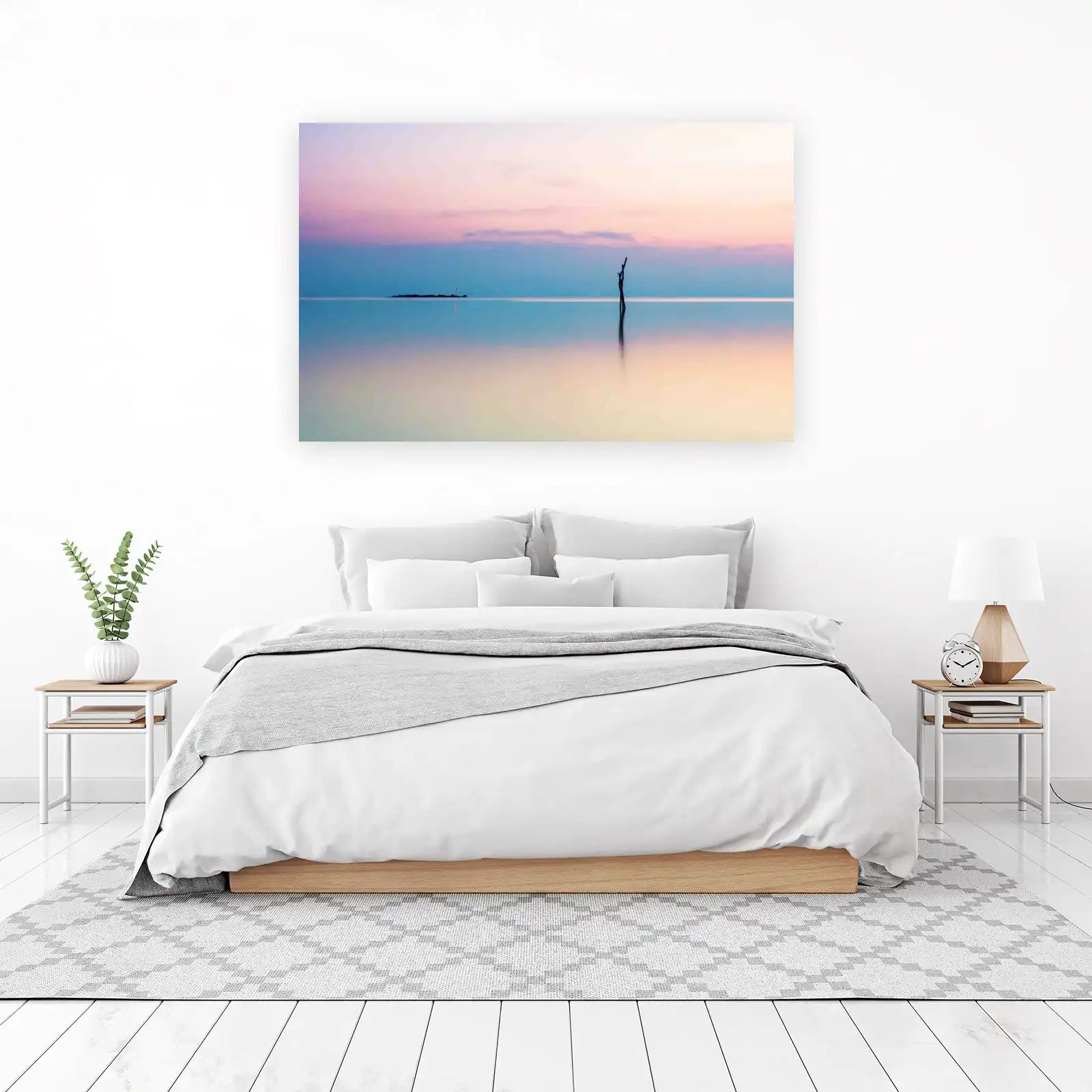 Serene Sunset Horizon Landscape Wall Art