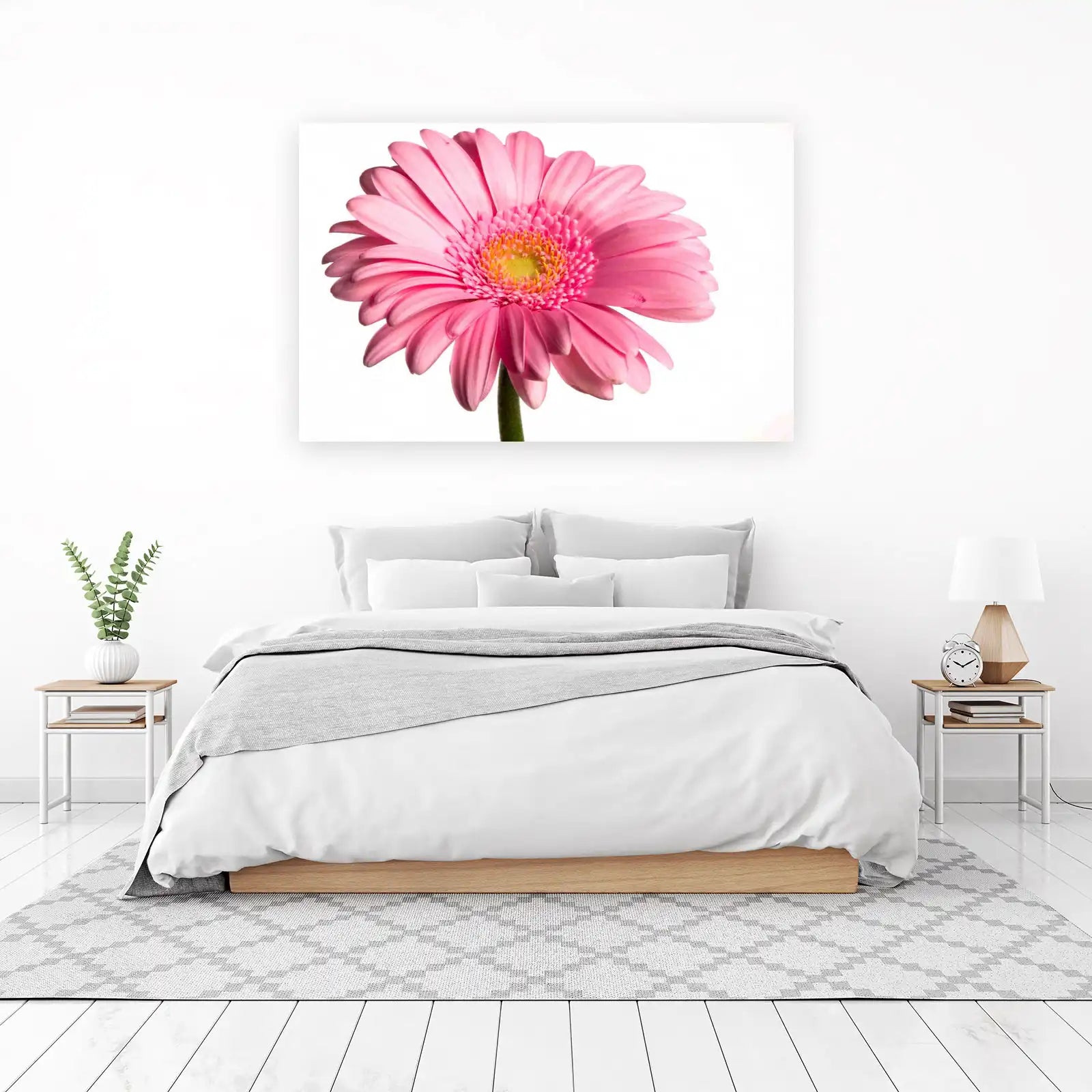 Vibrant Pink Gerbera Daisy Floral Wall Art