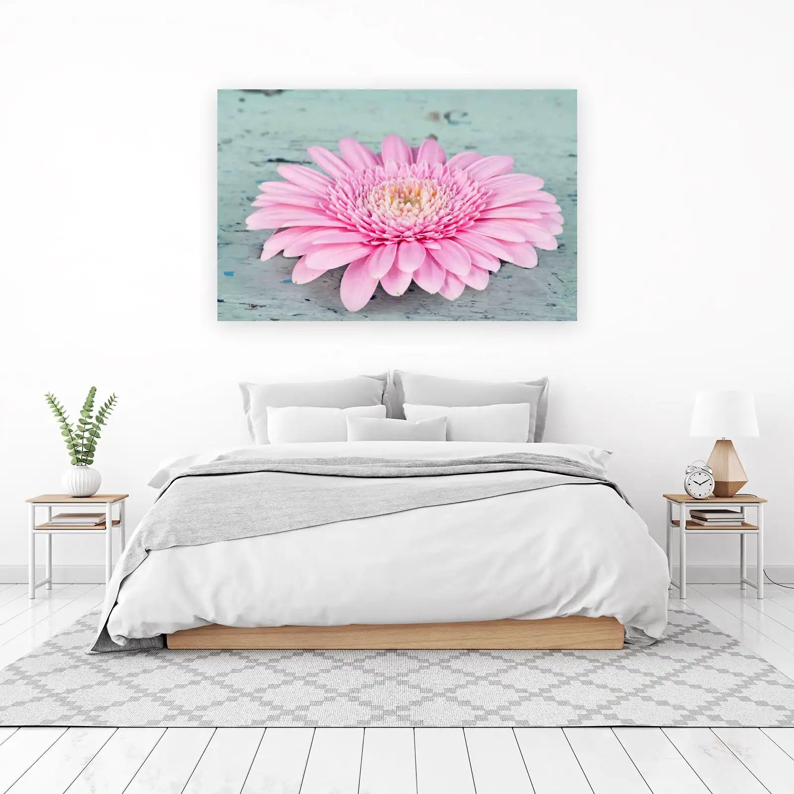 Soft Pink Gerbera Daisy Wall Art