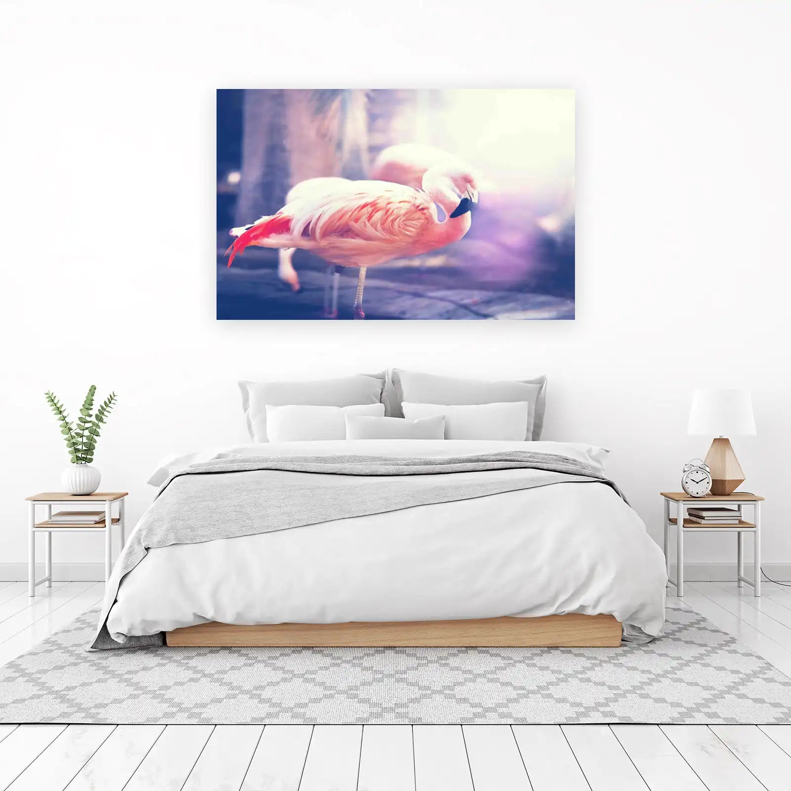 Serene Flamingos Tropical Elegance Wall Art