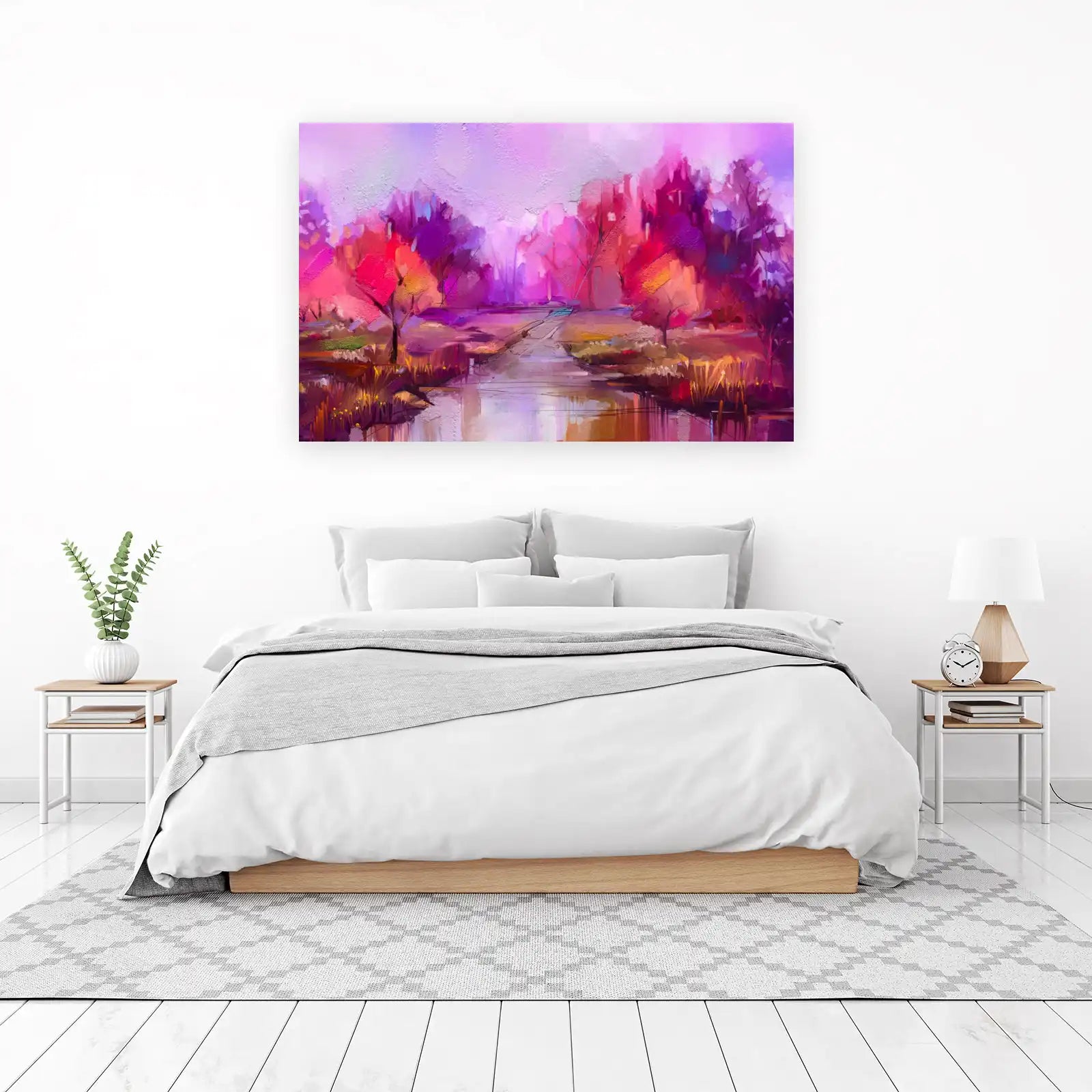 Vibrant Abstract Landscape Wall Art