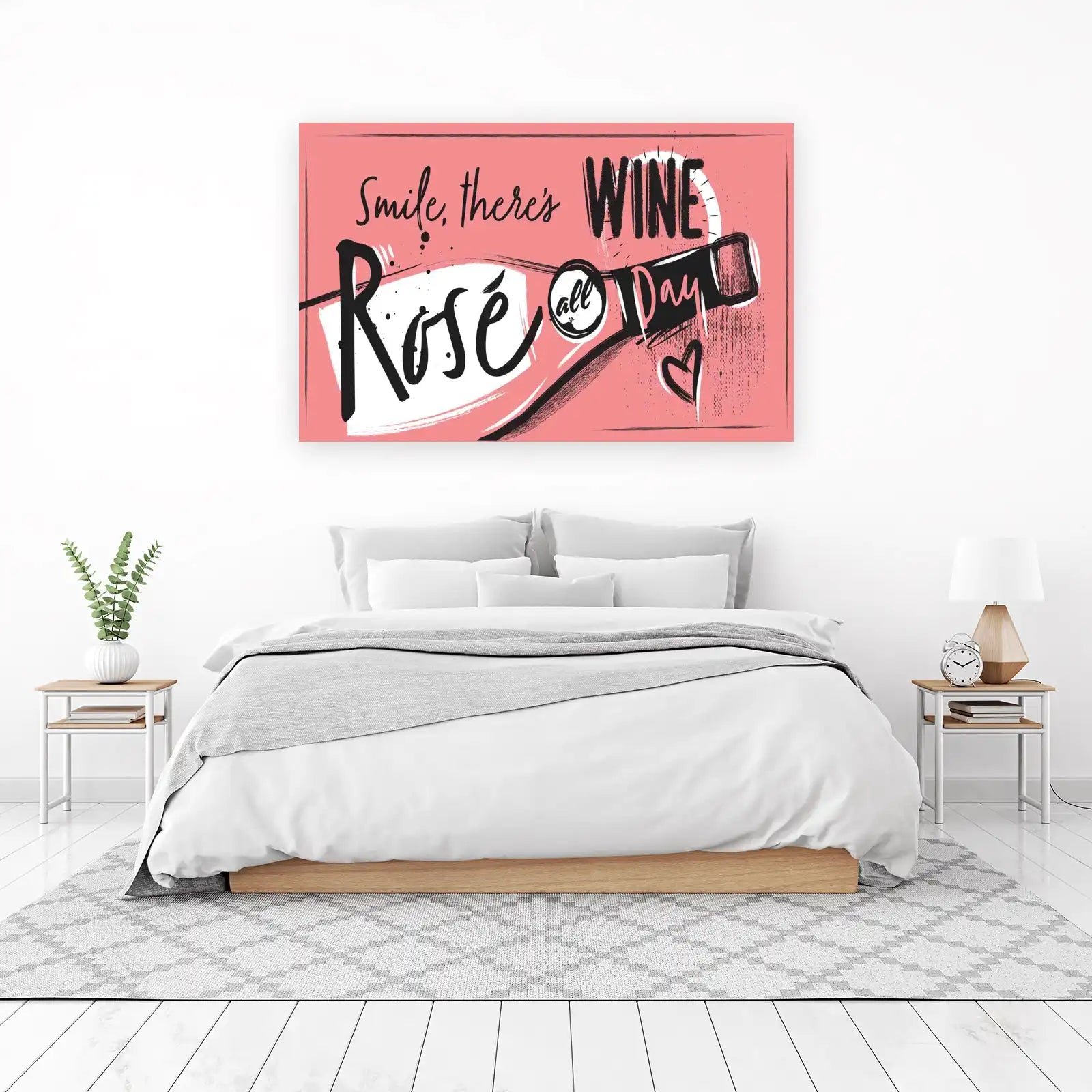 Rosé All Day Motivational Wall Art Wall Art