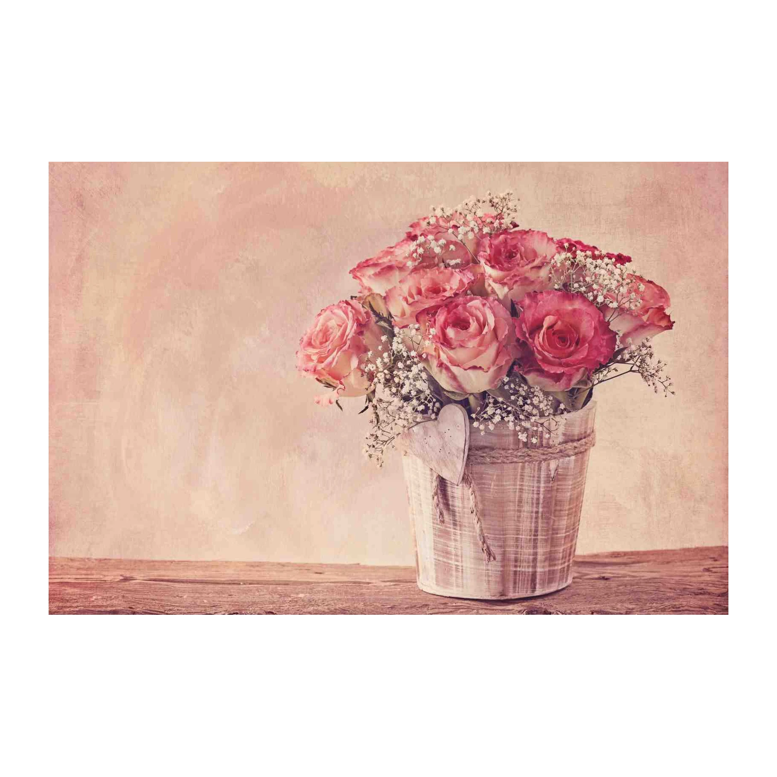 Romantic Rose Bouquet Still Life Wall Art