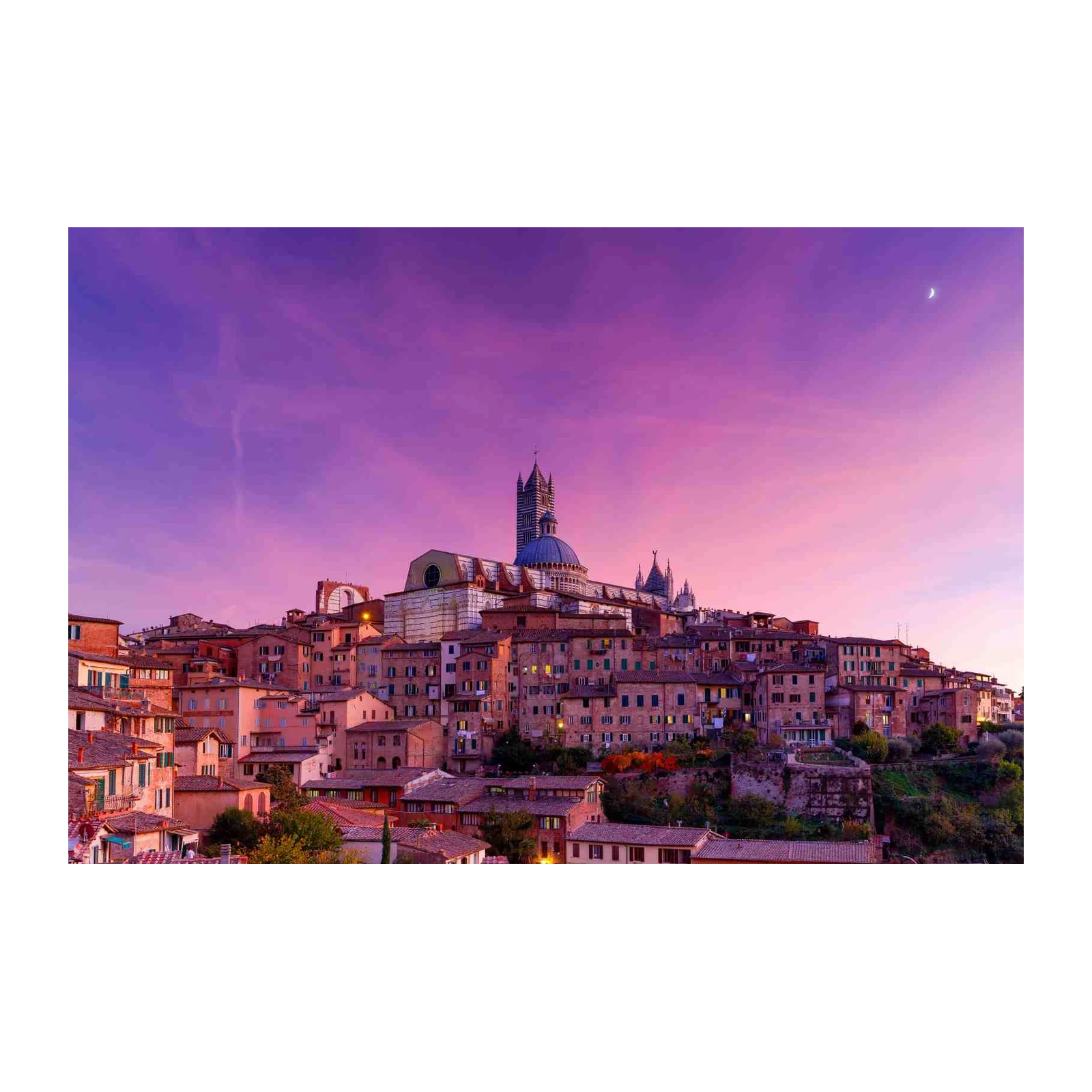 Siena Cathedral Sunset Tuscany Wall Art