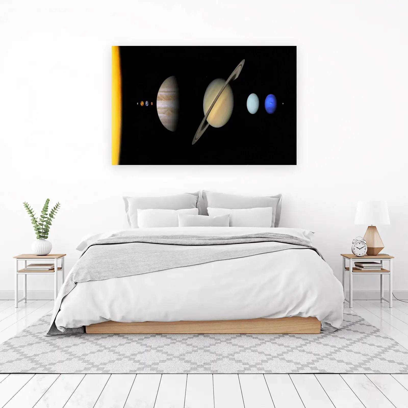 Solar System Planets & Sun Wall Art