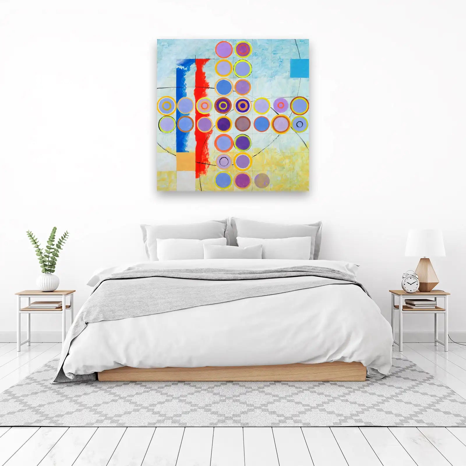 Vibrant Circle Mosaic Wall Art