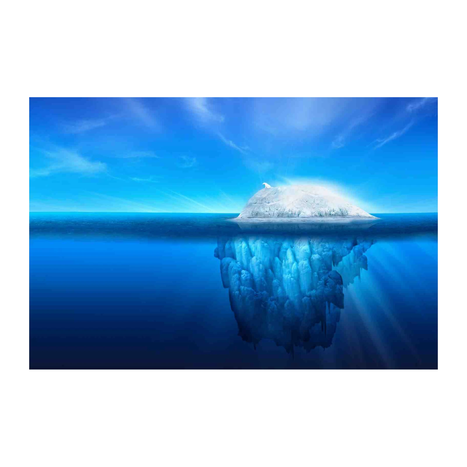 Majestic Iceberg Polar Bear Wall Art