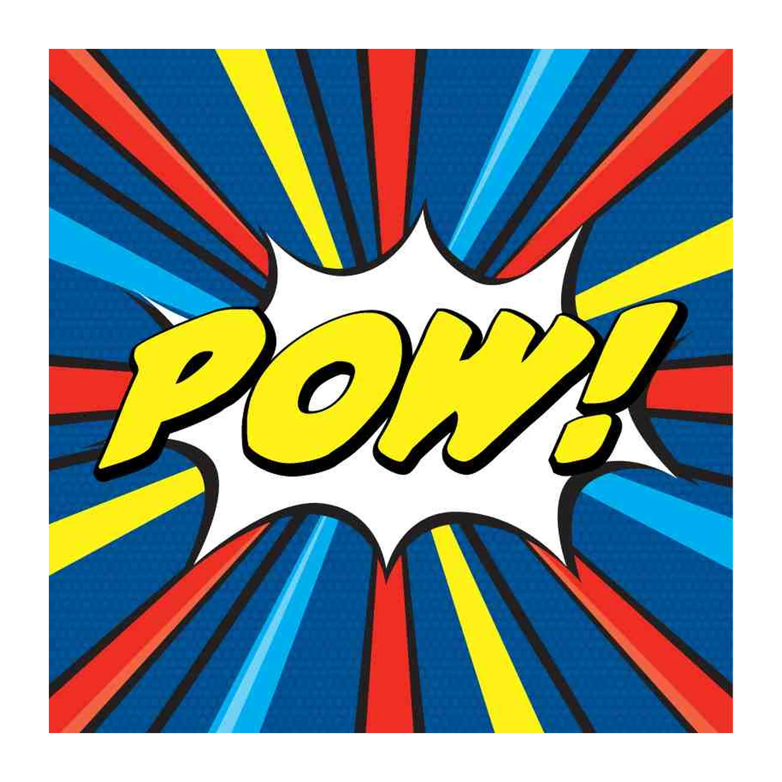 Retro Comic POW! Burst Wall Art